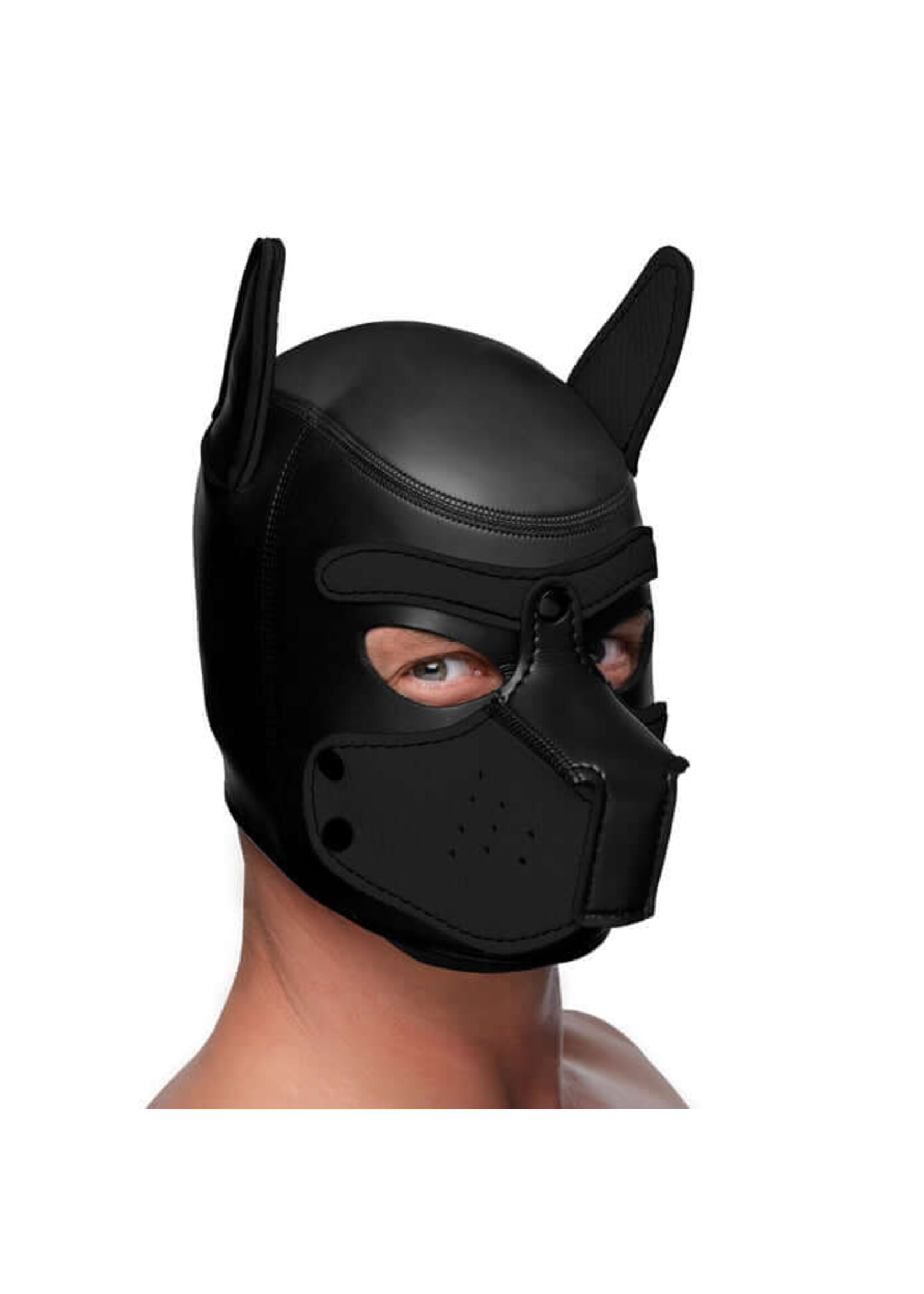 Spike Neoprene Puppy Hood - Black