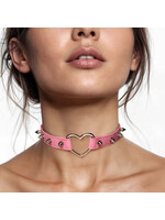 Spiked Heart Choker