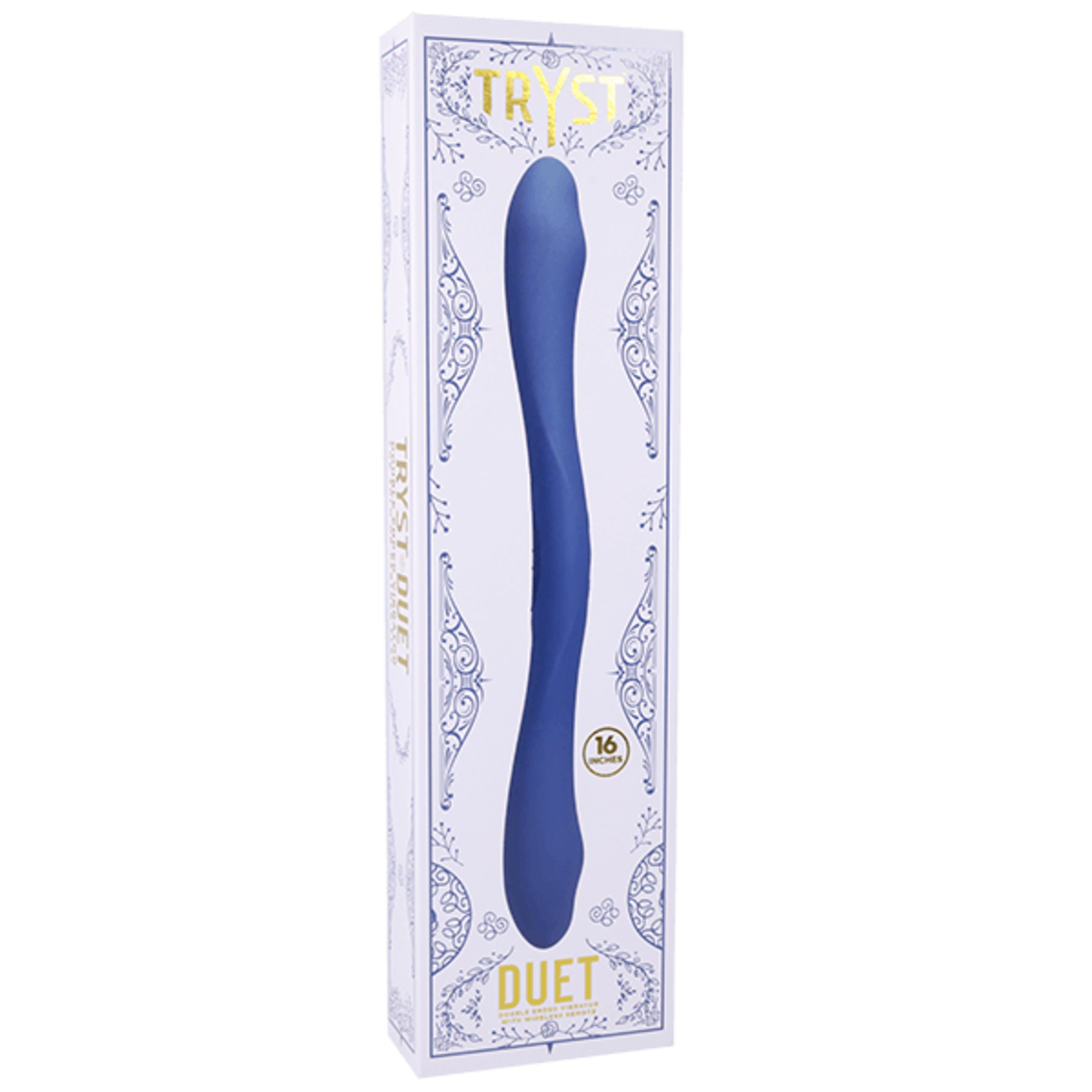 Tryst Duet - Double Ended Vibrator with Wireless Remote - Periwinkle