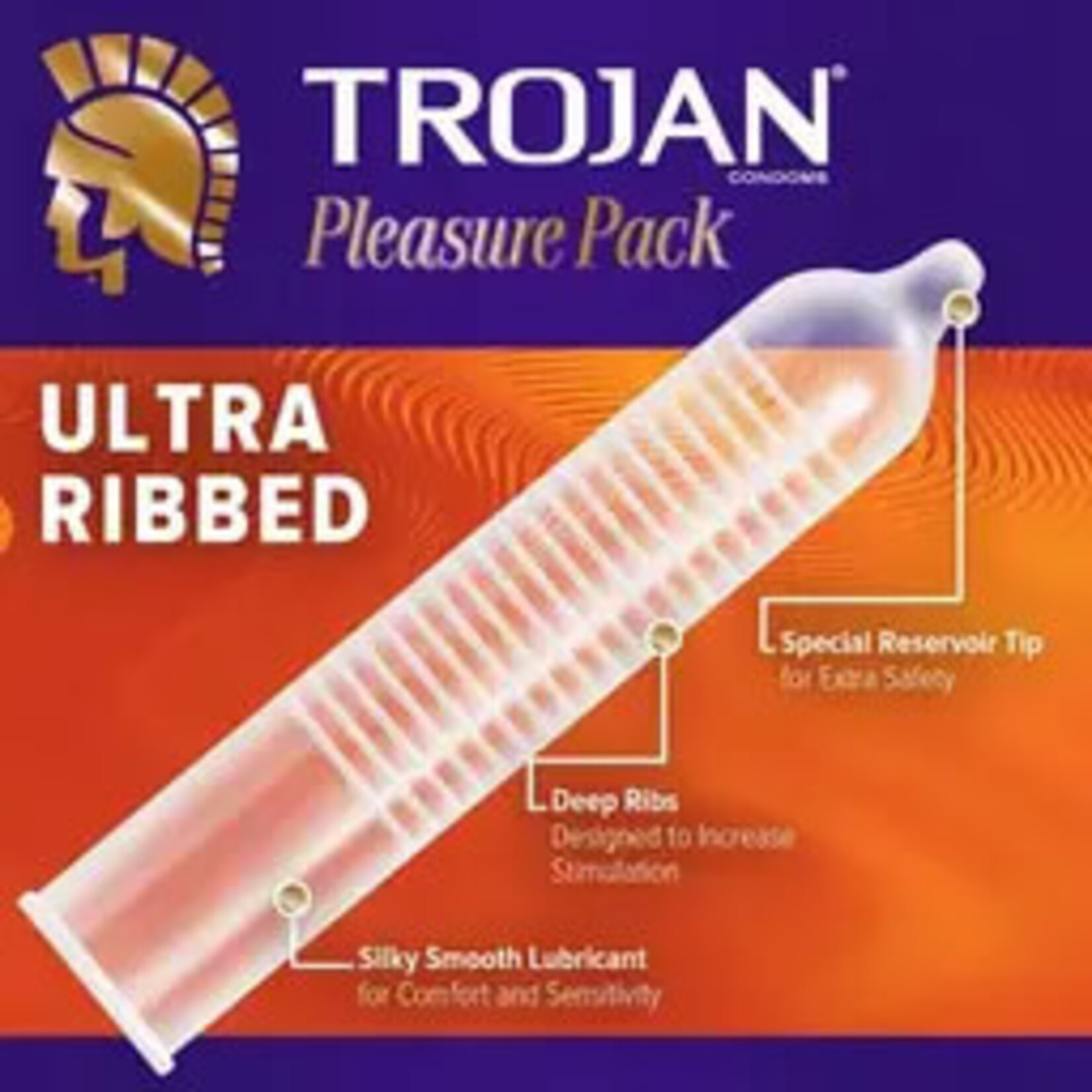 Trojan Trojan Pleasure Pack 12 Count Condoms