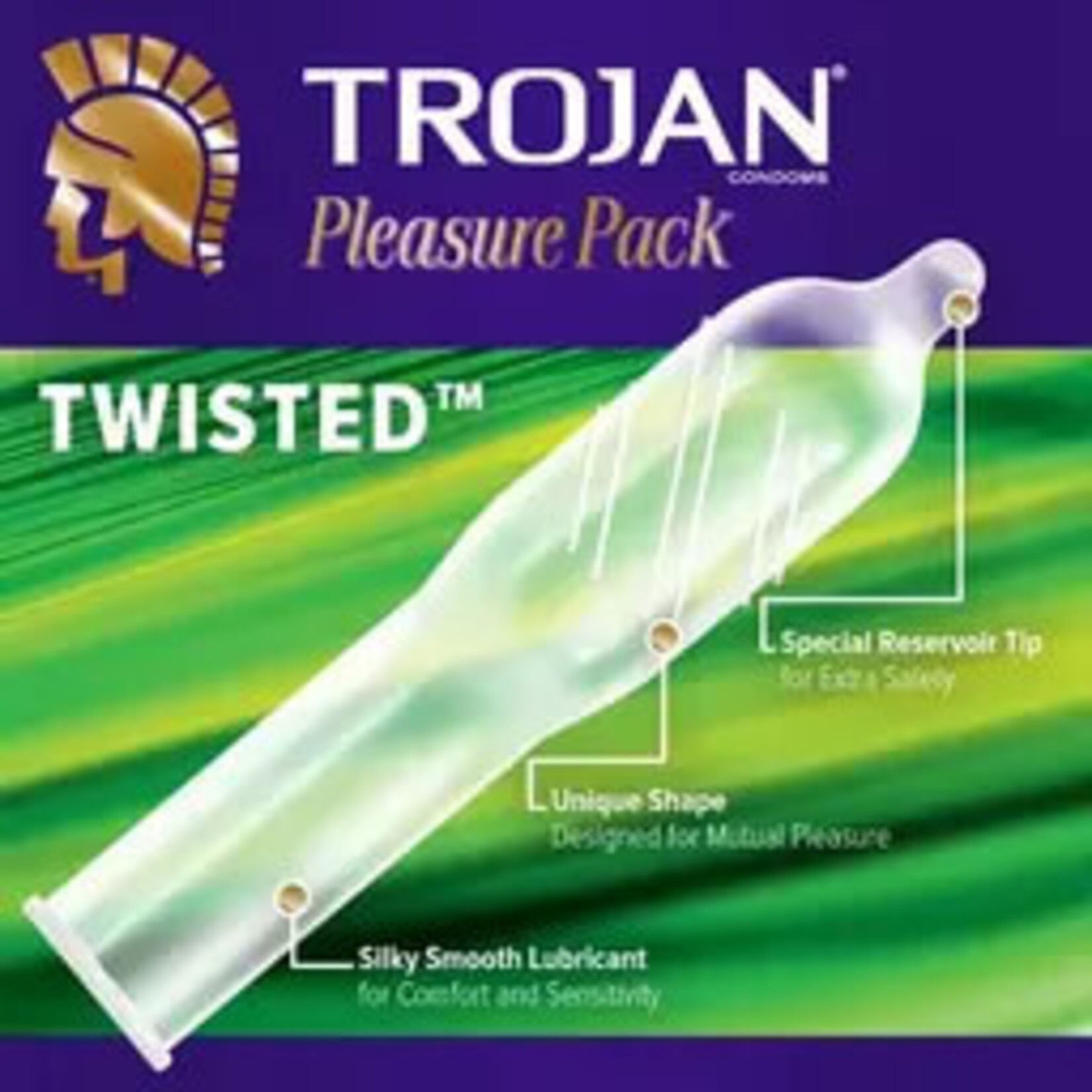 Trojan Trojan Pleasure Pack 12 Count Condoms