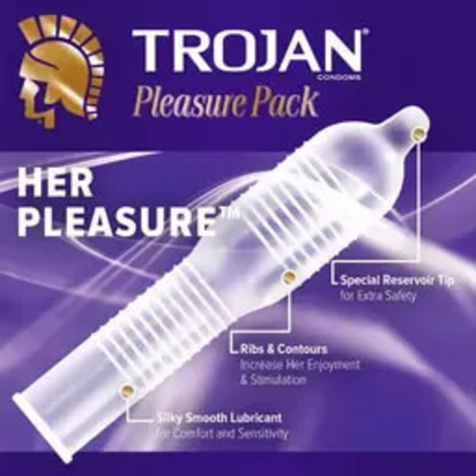 Trojan Trojan Pleasure Pack 12 Count Condoms