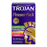 Trojan Trojan Pleasure Pack 12 Count Condoms
