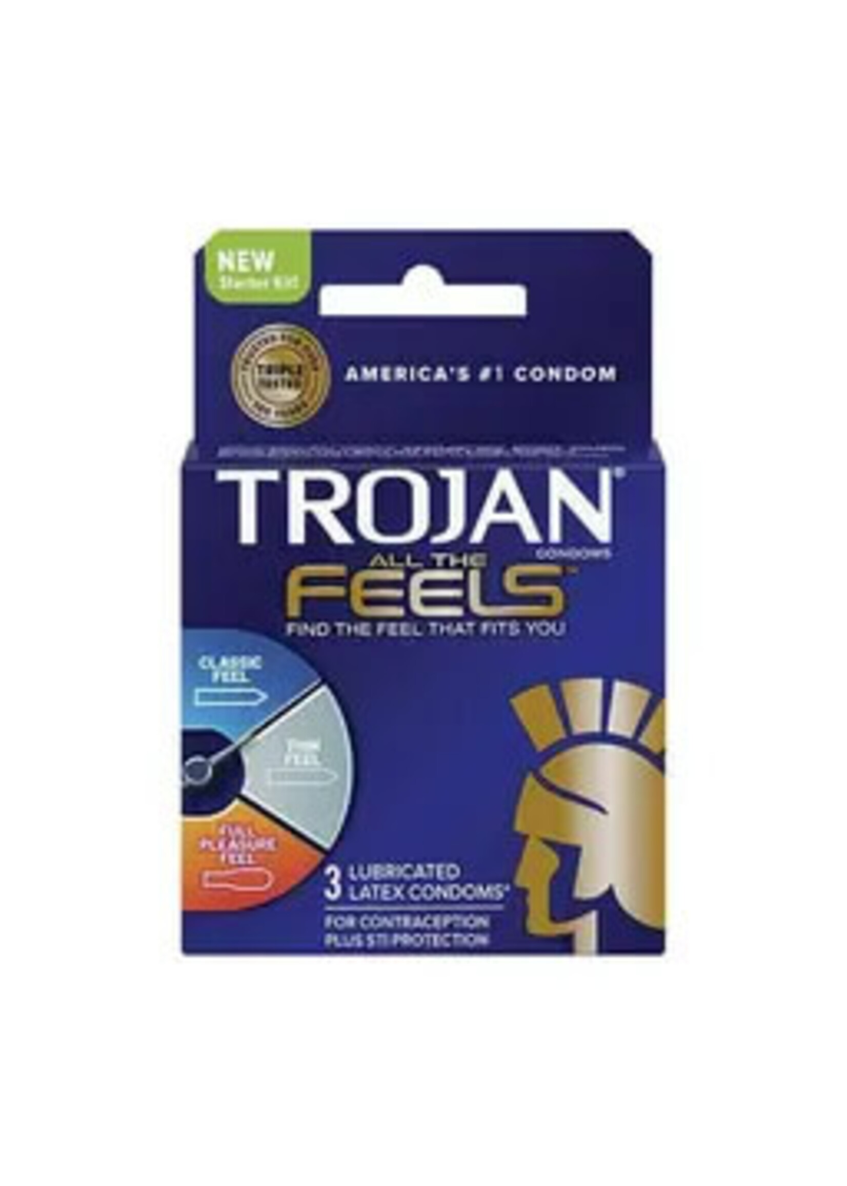 Trojan Trojan All The Feels 3pk Condoms