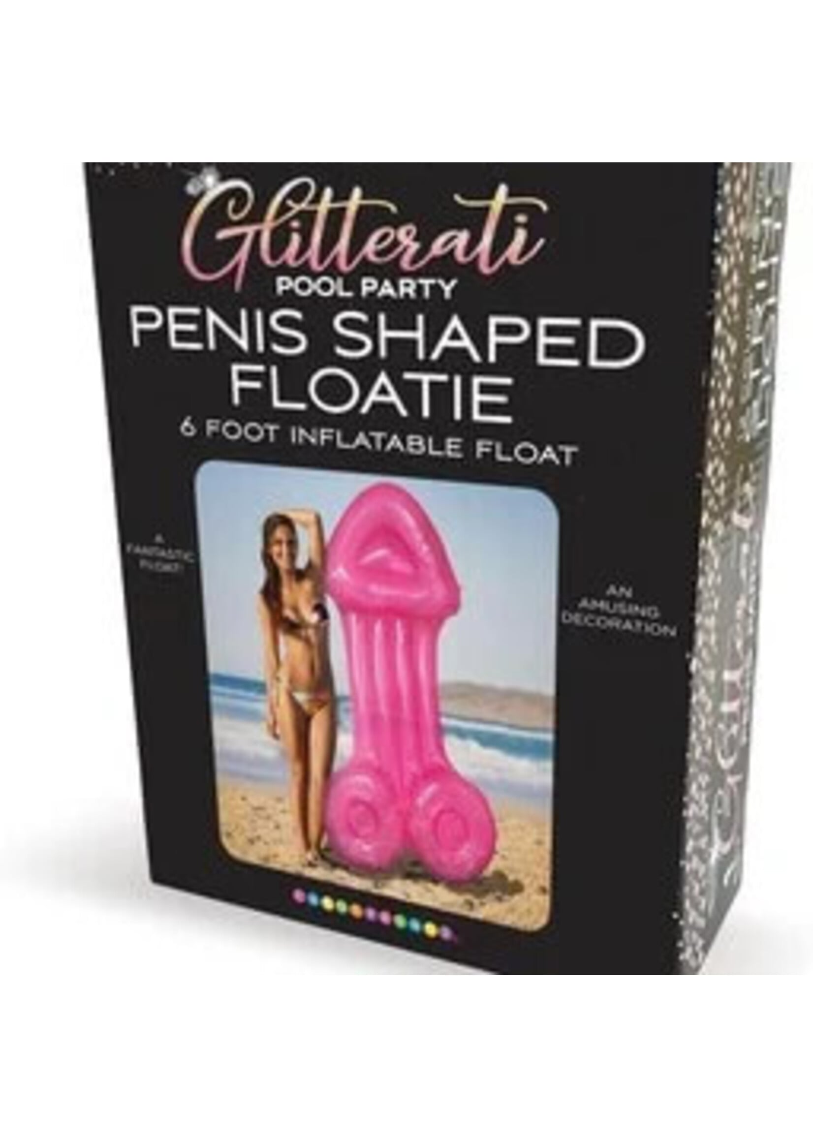 Glitterati Pool Party Penis-Shaped Floatie 6 ft.
