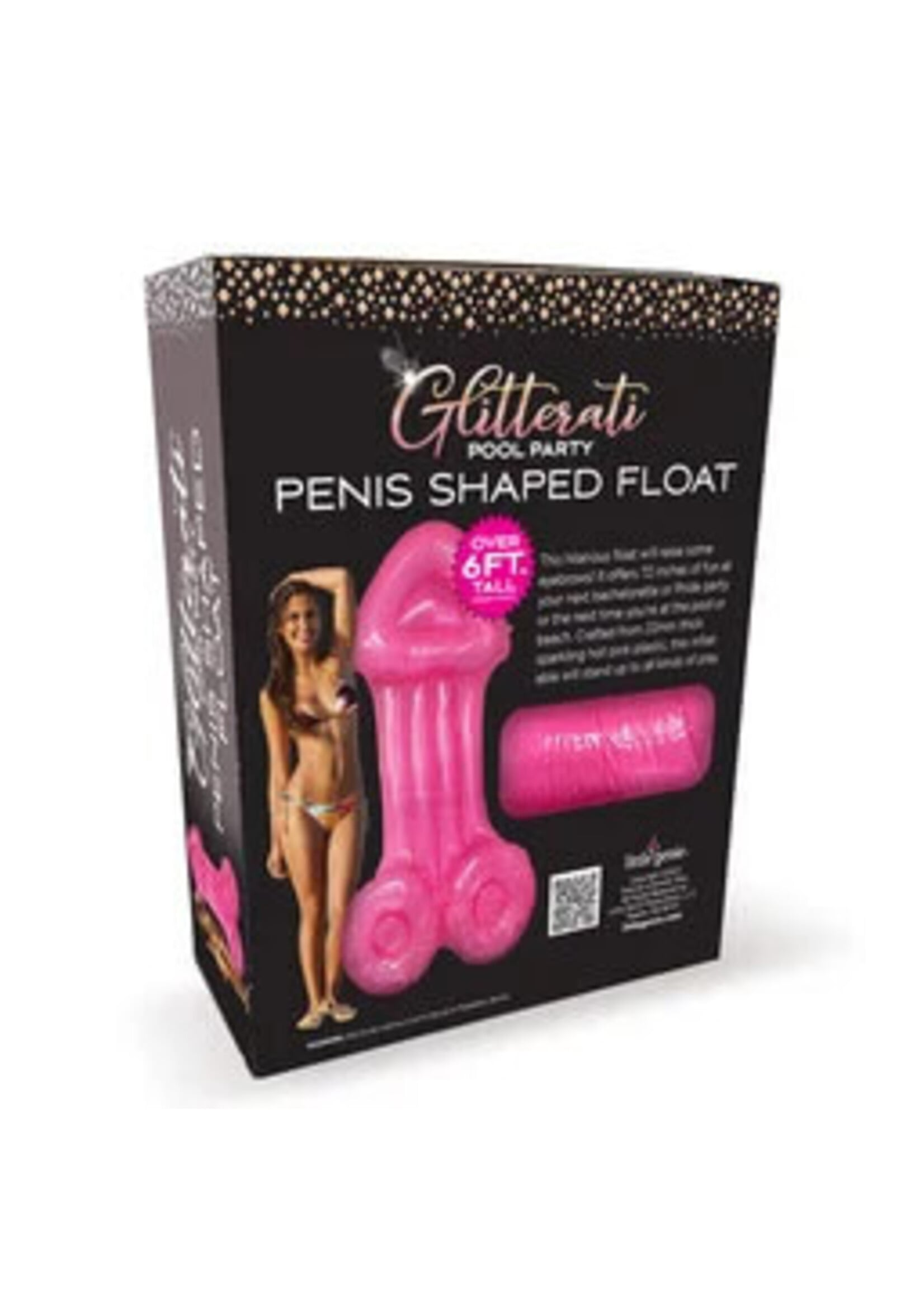Glitterati Pool Party Penis-Shaped Floatie 6 ft.