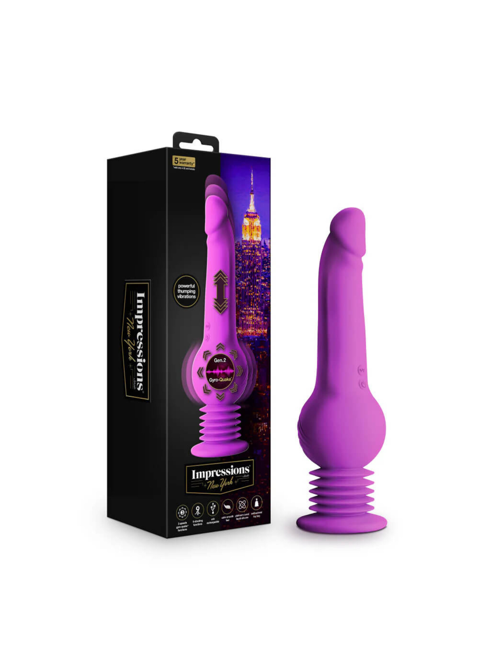 Blush Impressions New York Gyro-Quake Dildo