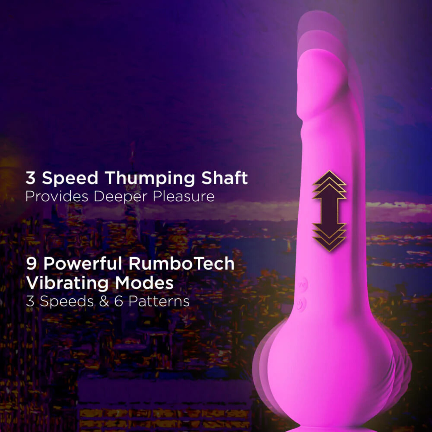 Blush Impressions New York Gyro-Quake Dildo