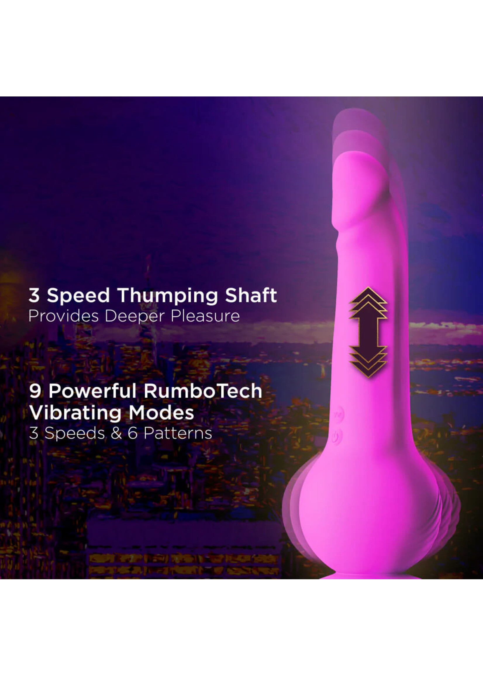 Blush Impressions New York Gyro-Quake Dildo