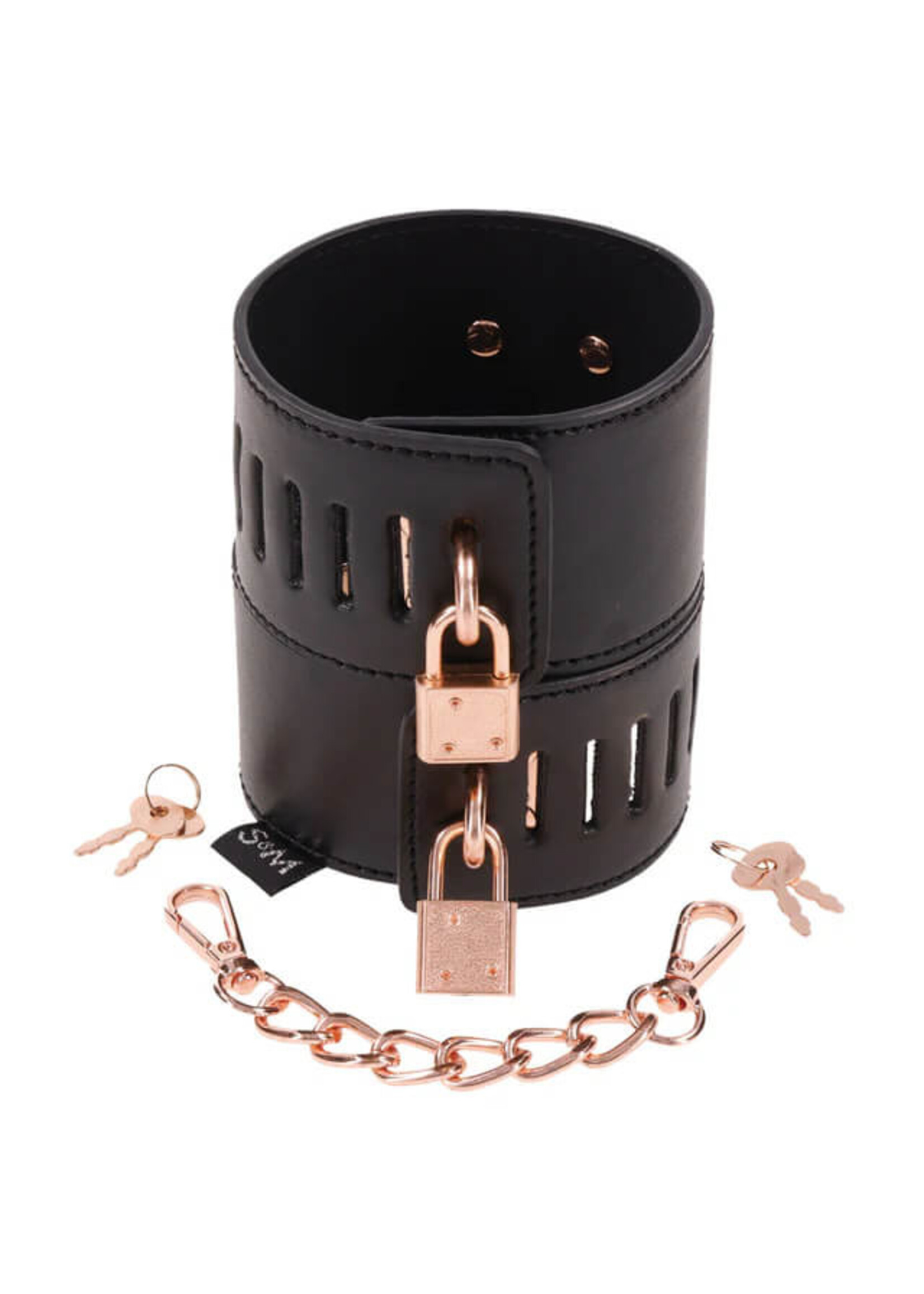 Sex & Mischief S&M Brat Locking Cuffs