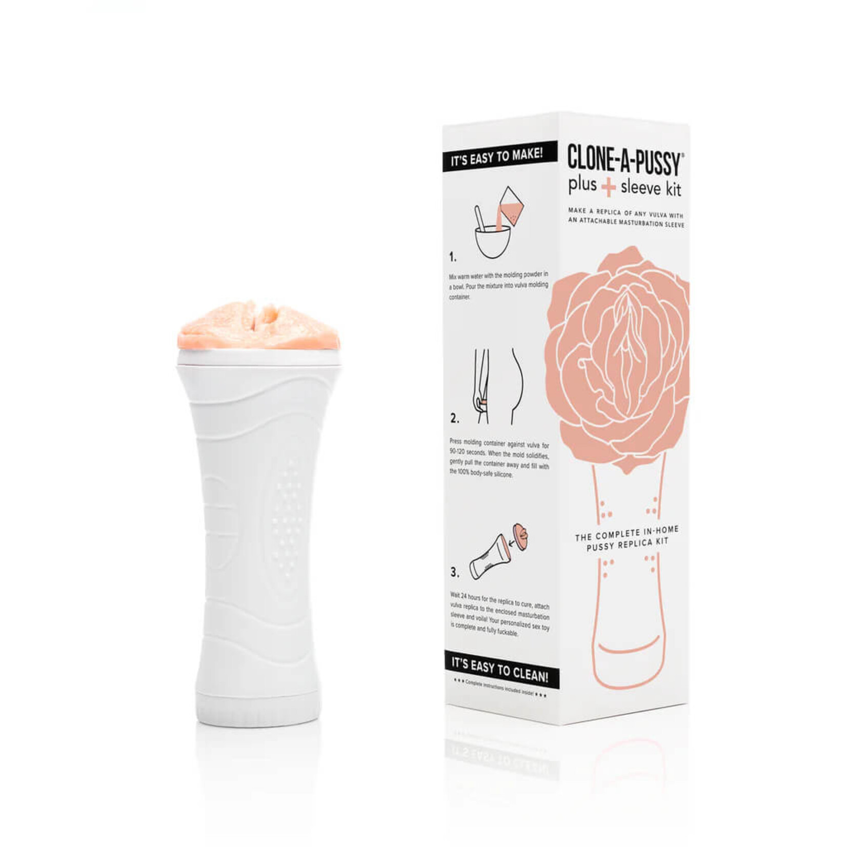 Clone-A-Willy Clone-A-Pussy + Sleeve Kit - Light