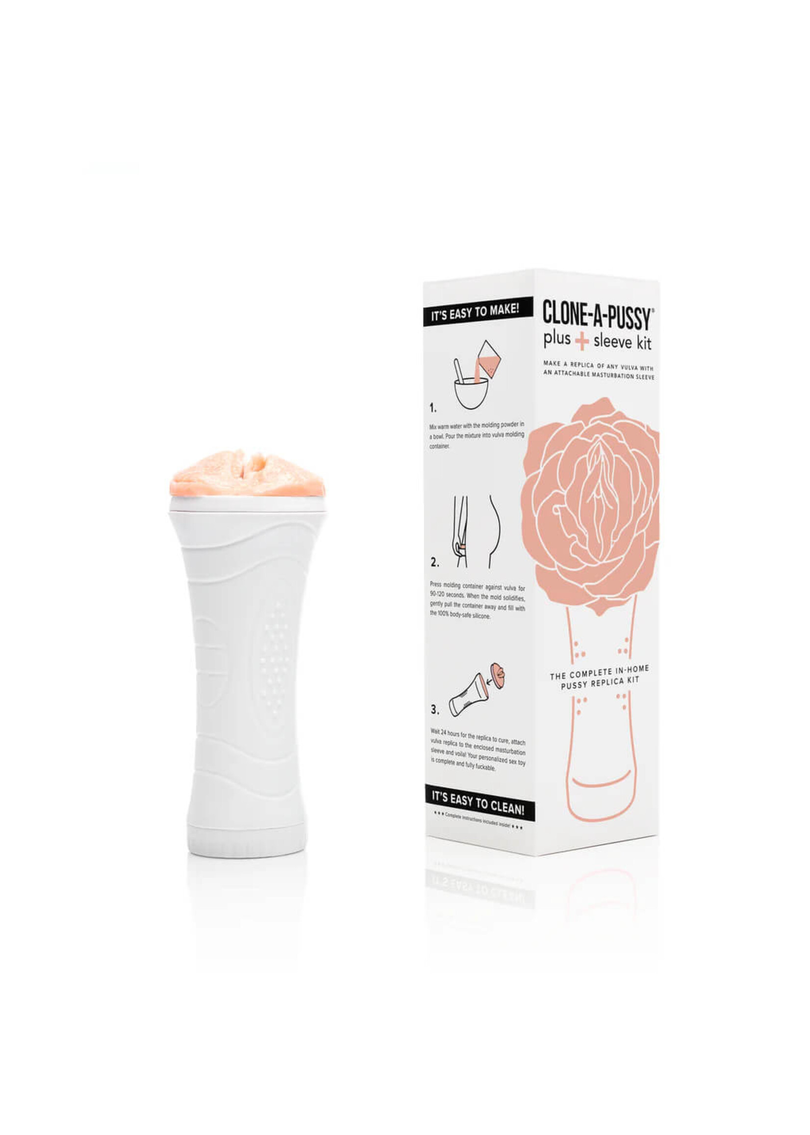 Clone-A-Willy Clone-A-Pussy + Sleeve Kit - Light
