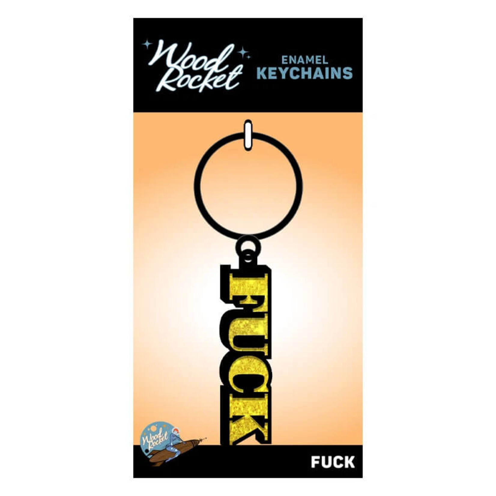Wood Rocket LLC Sex Toy Keychain "Fuck"