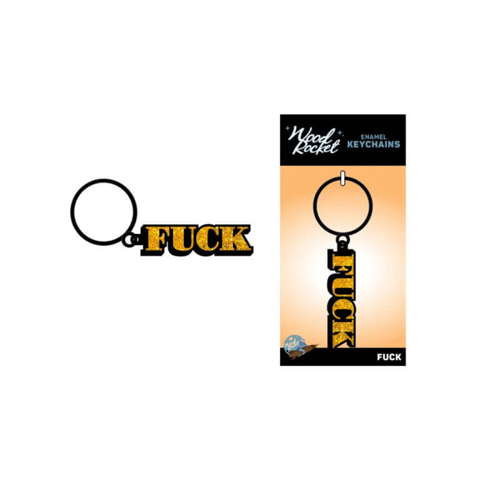 Wood Rocket LLC Sex Toy Keychain "Fuck"