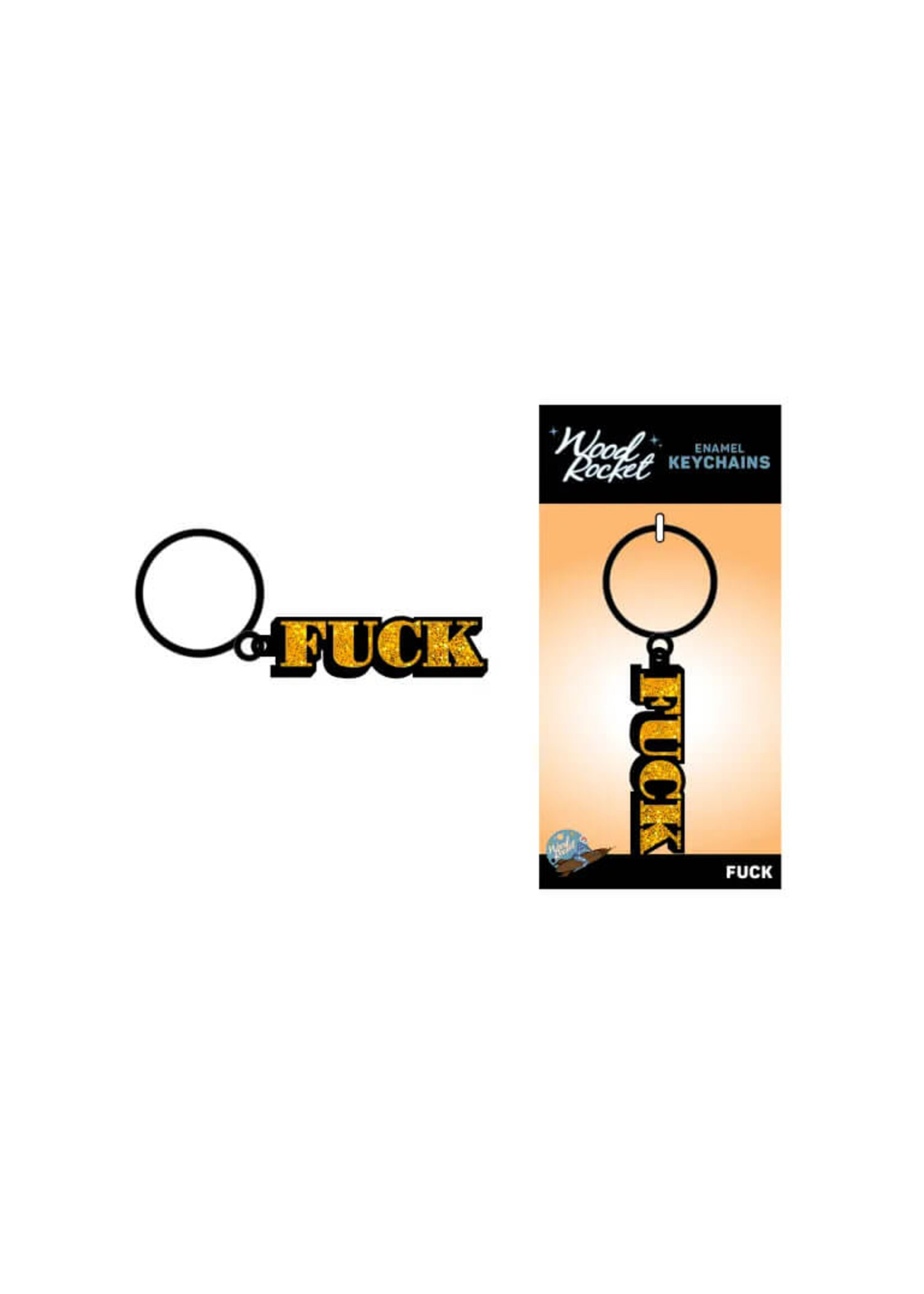 Wood Rocket LLC Sex Toy Keychain "Fuck"