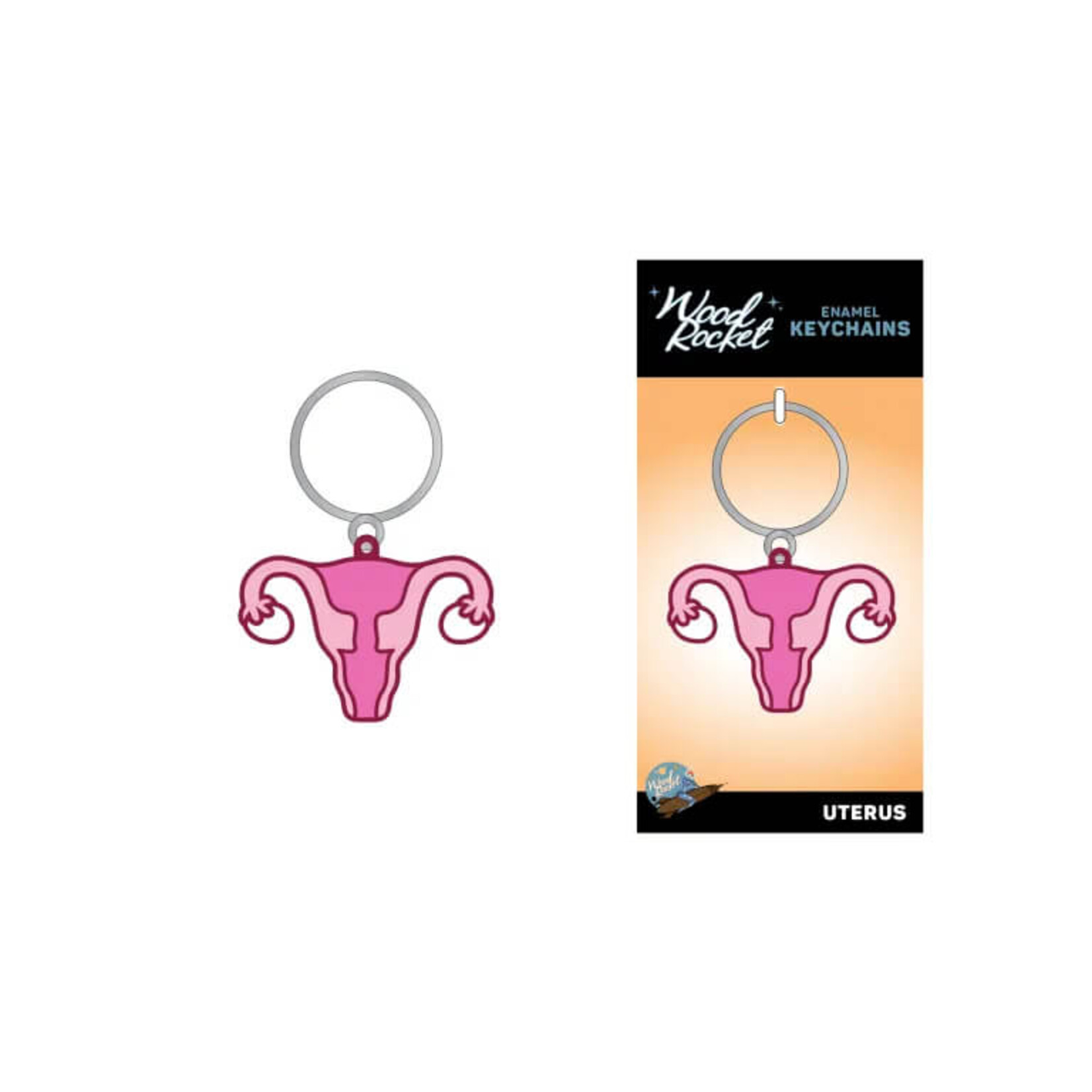Wood Rocket LLC Uterus Keychain