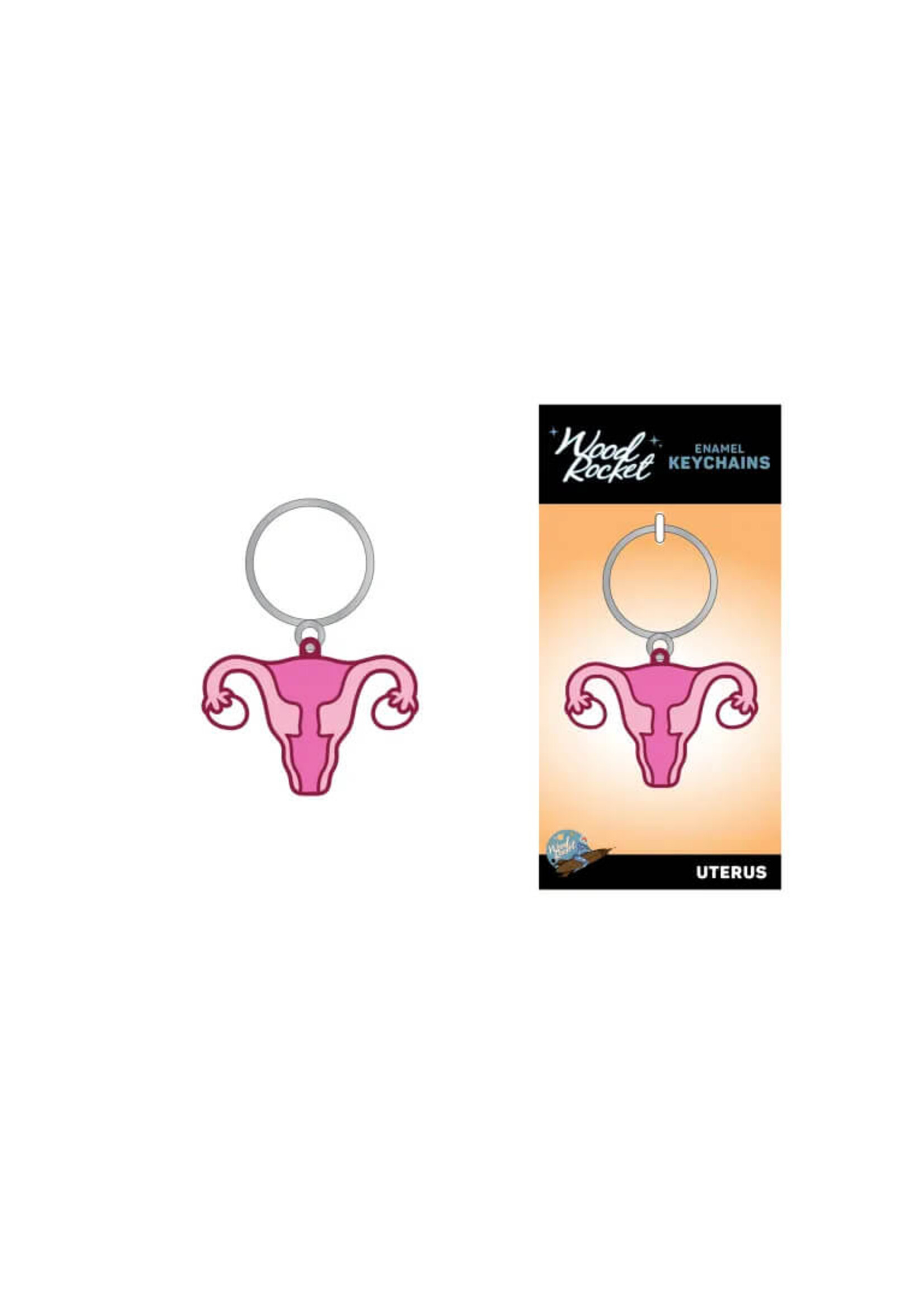 Wood Rocket LLC Uterus Keychain