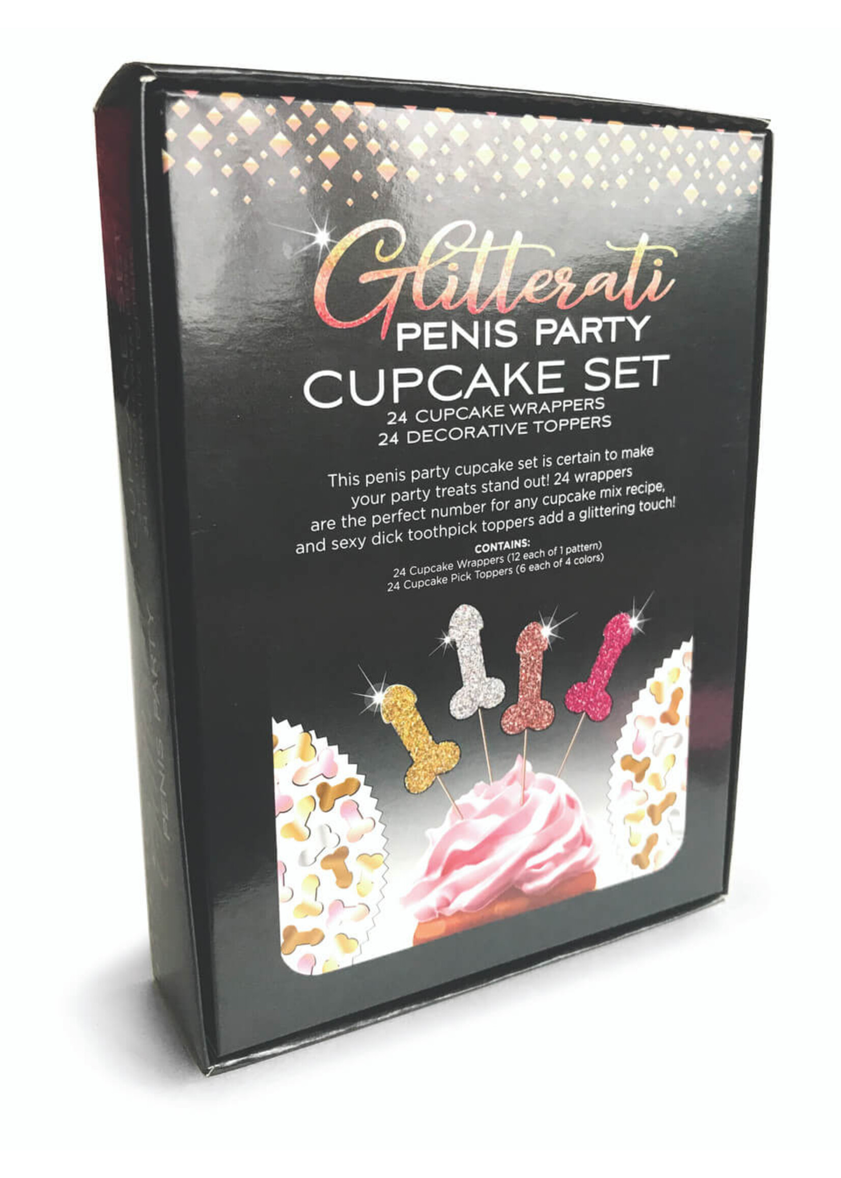 Glitterati Penis Party Cupcake Set