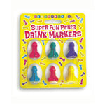 Super Fun Penis Drink Markers 6-Piece Set