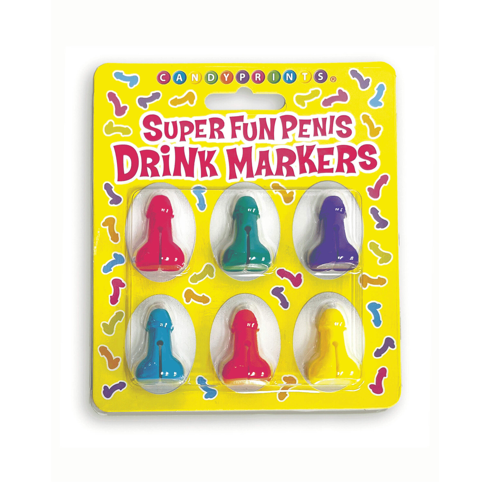 Super Fun Penis Drink Markers 6-Piece Set