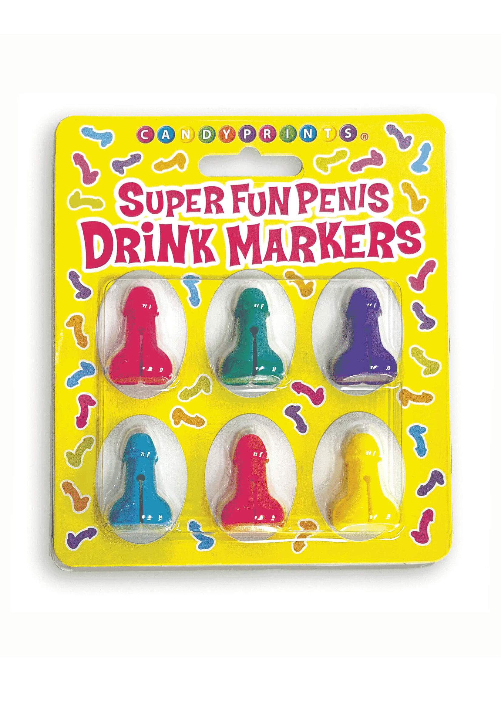 Super Fun Penis Drink Markers 6-Piece Set