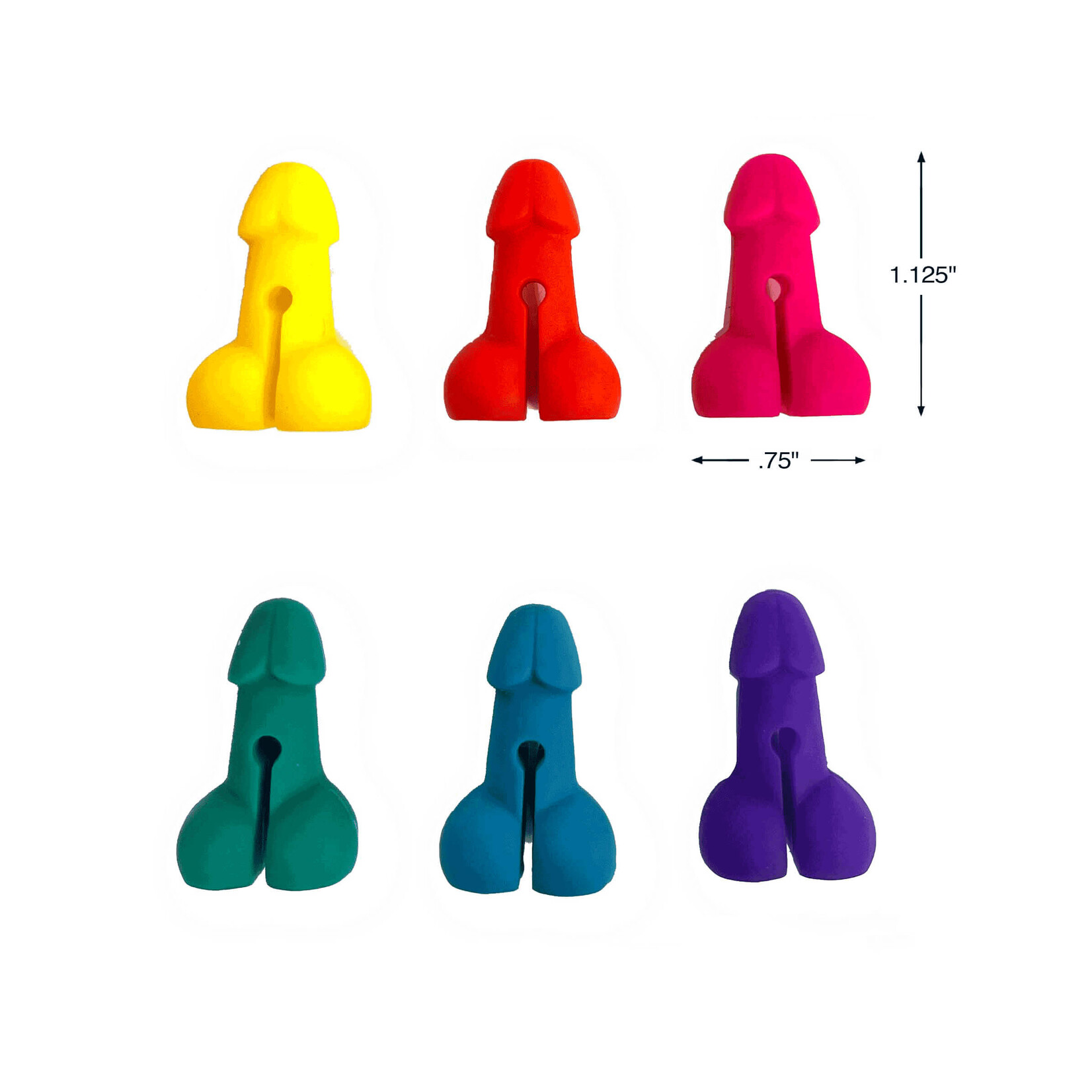 Super Fun Penis Drink Markers 6-Piece Set