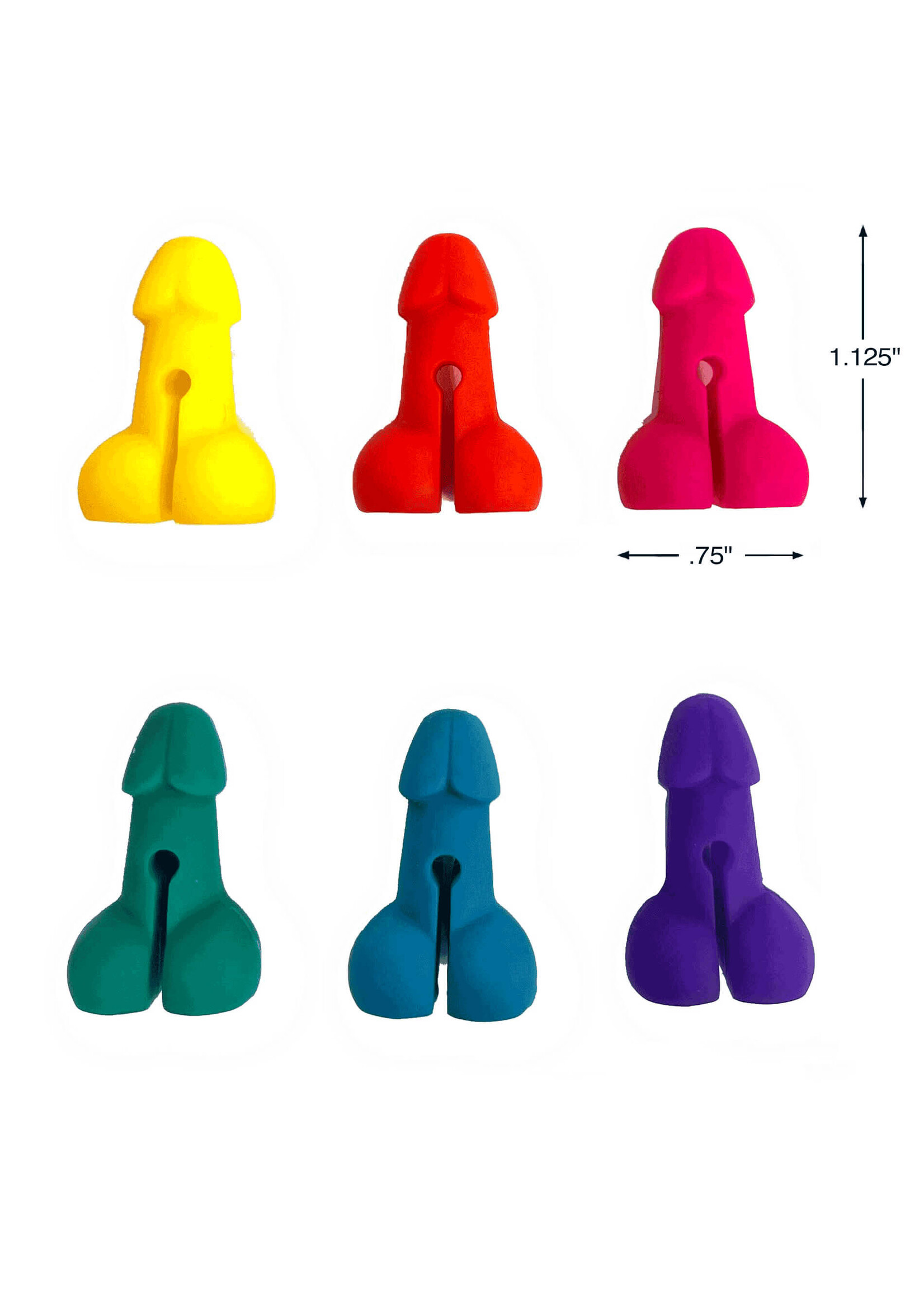 Super Fun Penis Drink Markers 6-Piece Set