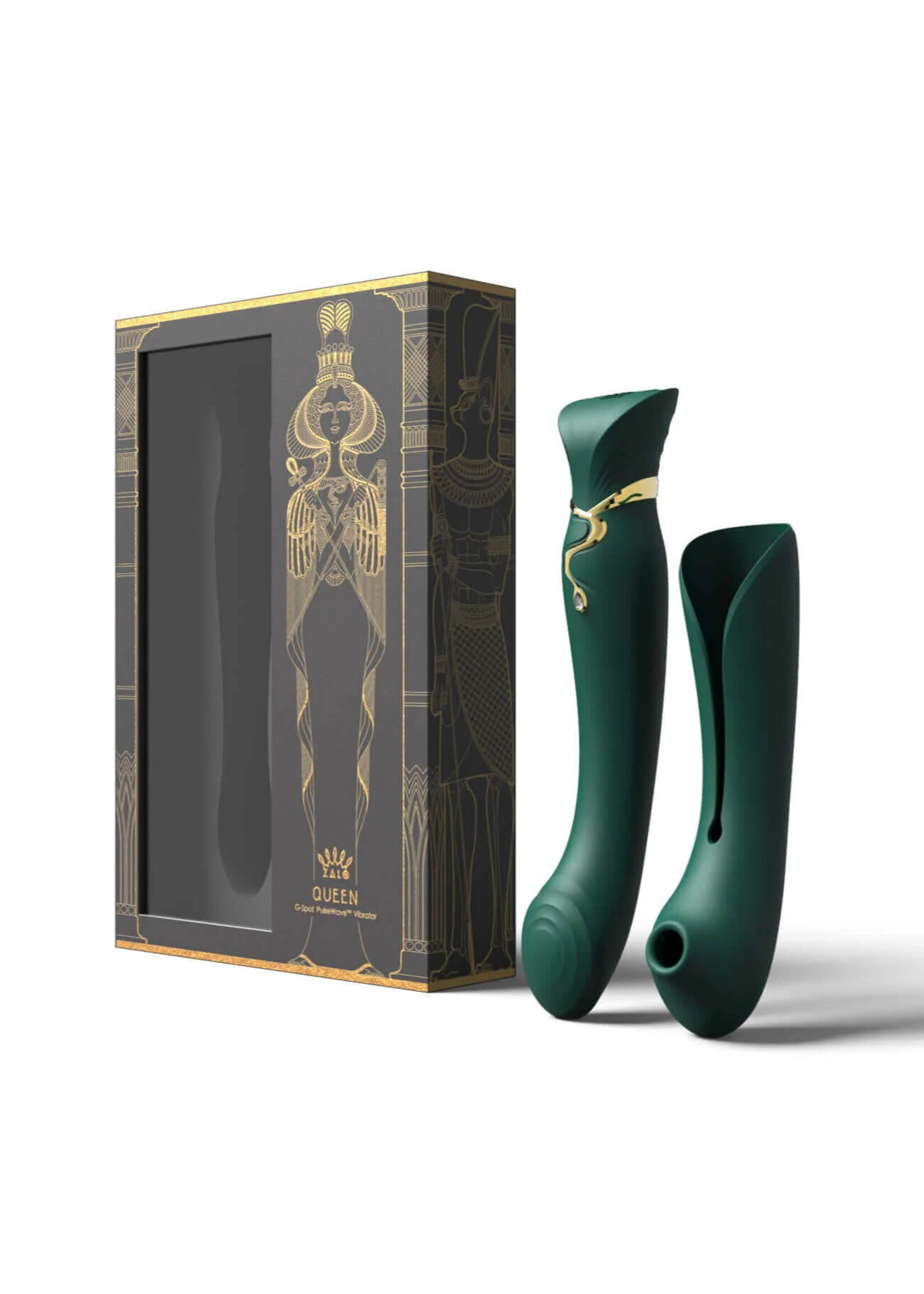 Zalo Zalo Queen Set G-spot Pulse Wave-Jewel Green