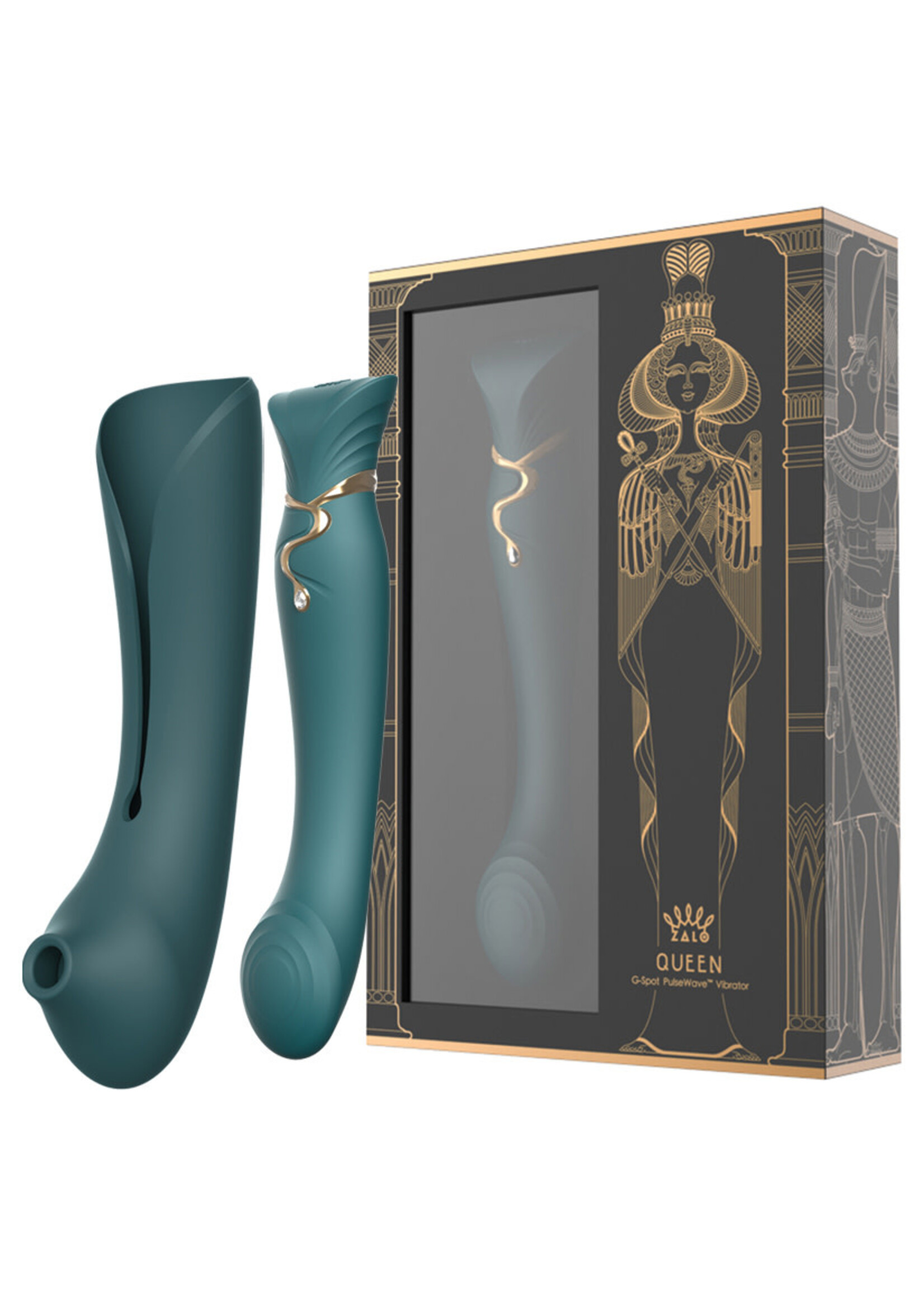 Zalo Zalo Queen Set G-spot Pulse Wave-Jewel Green