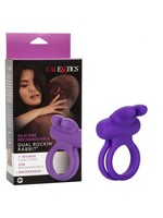 Cal Exotic Novelties Silicone Rechargeable Dual Rockin’ Rabbit Enhancer