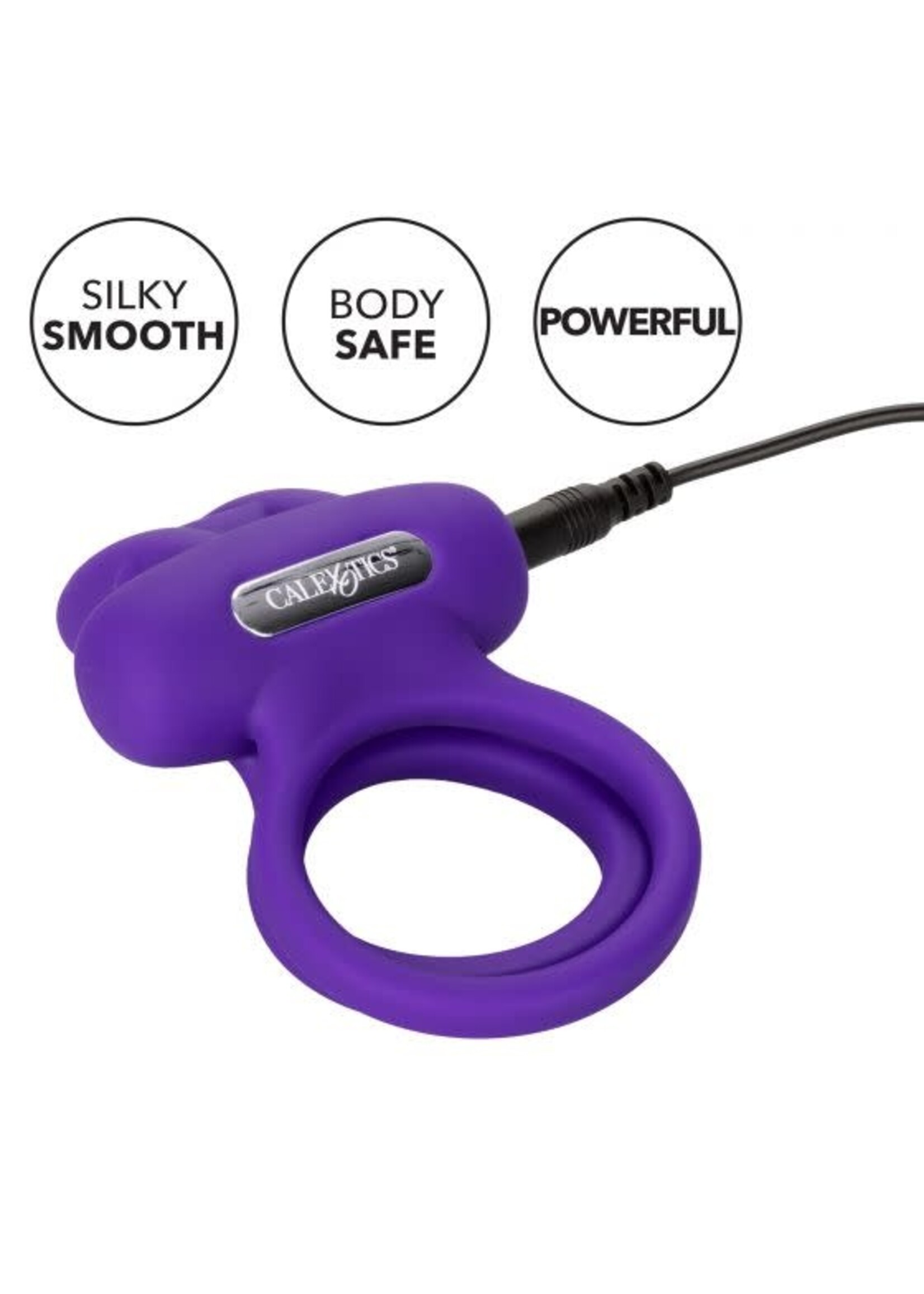 Cal Exotic Novelties Silicone Rechargeable Dual Rockin’ Rabbit Enhancer