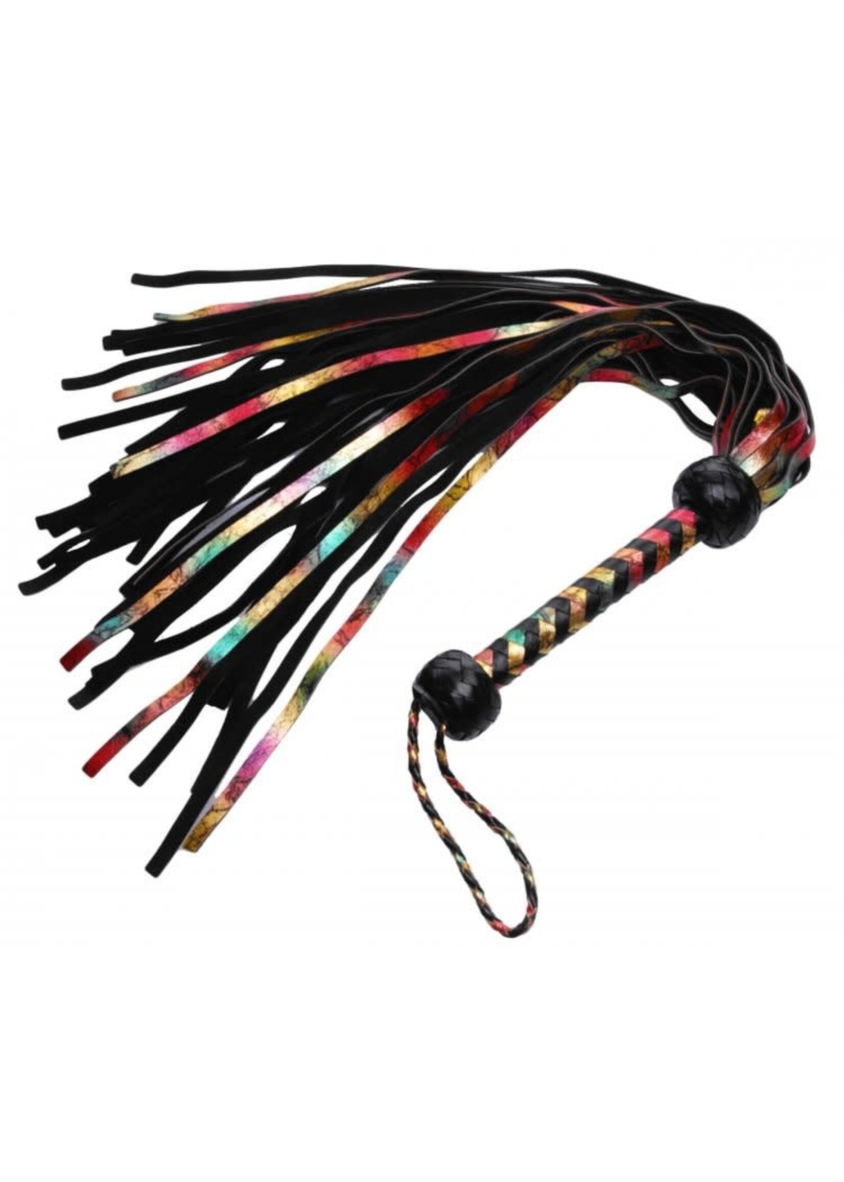 XR Brands Rainbow Leather Flogger