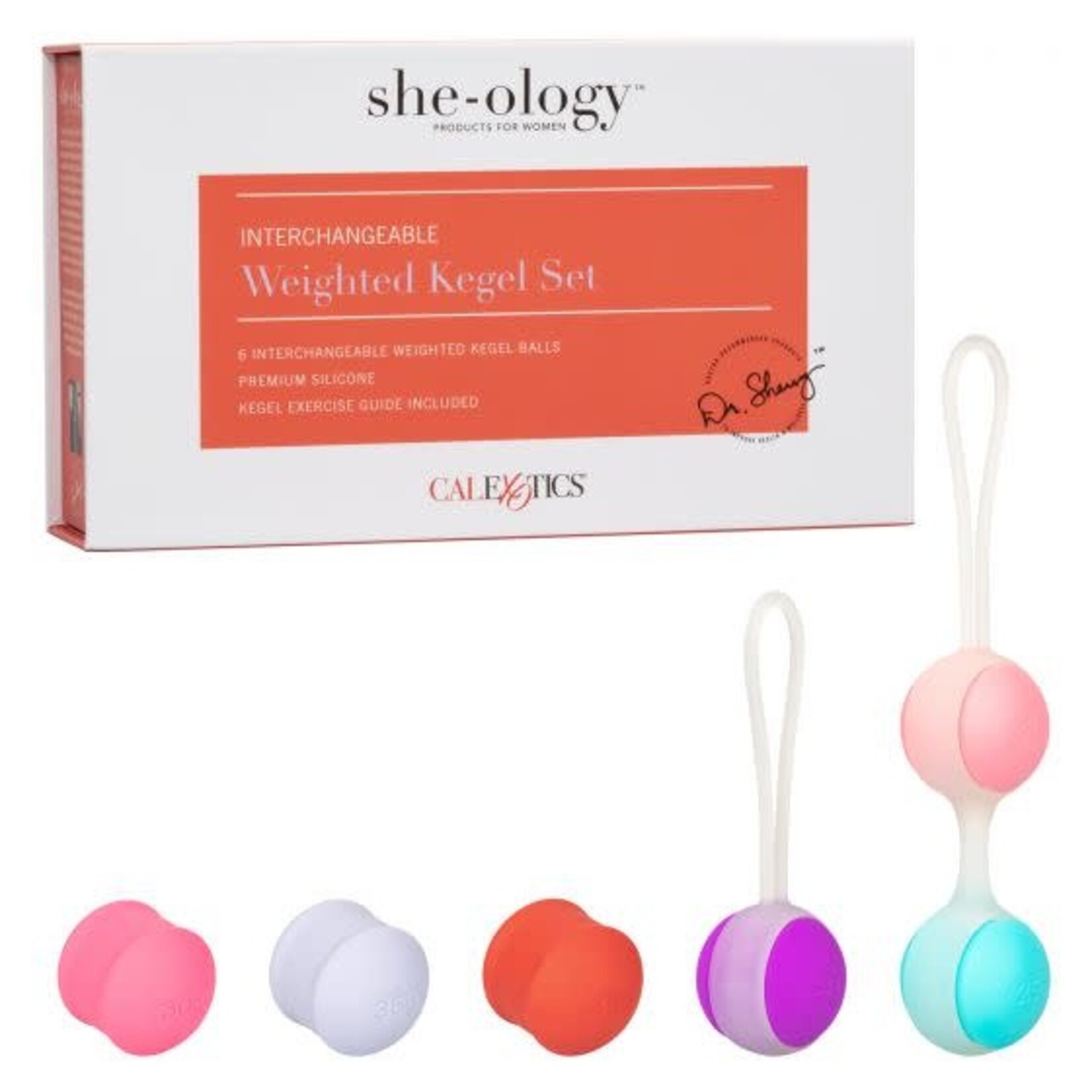 Cal Exotic Novelties She-Ology Interchangeable Weighted Kegel Set