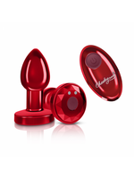 Cheeky Charms Cheeky Charms - Rechargeable Vibrating Metal Butt Plug with Remote Control