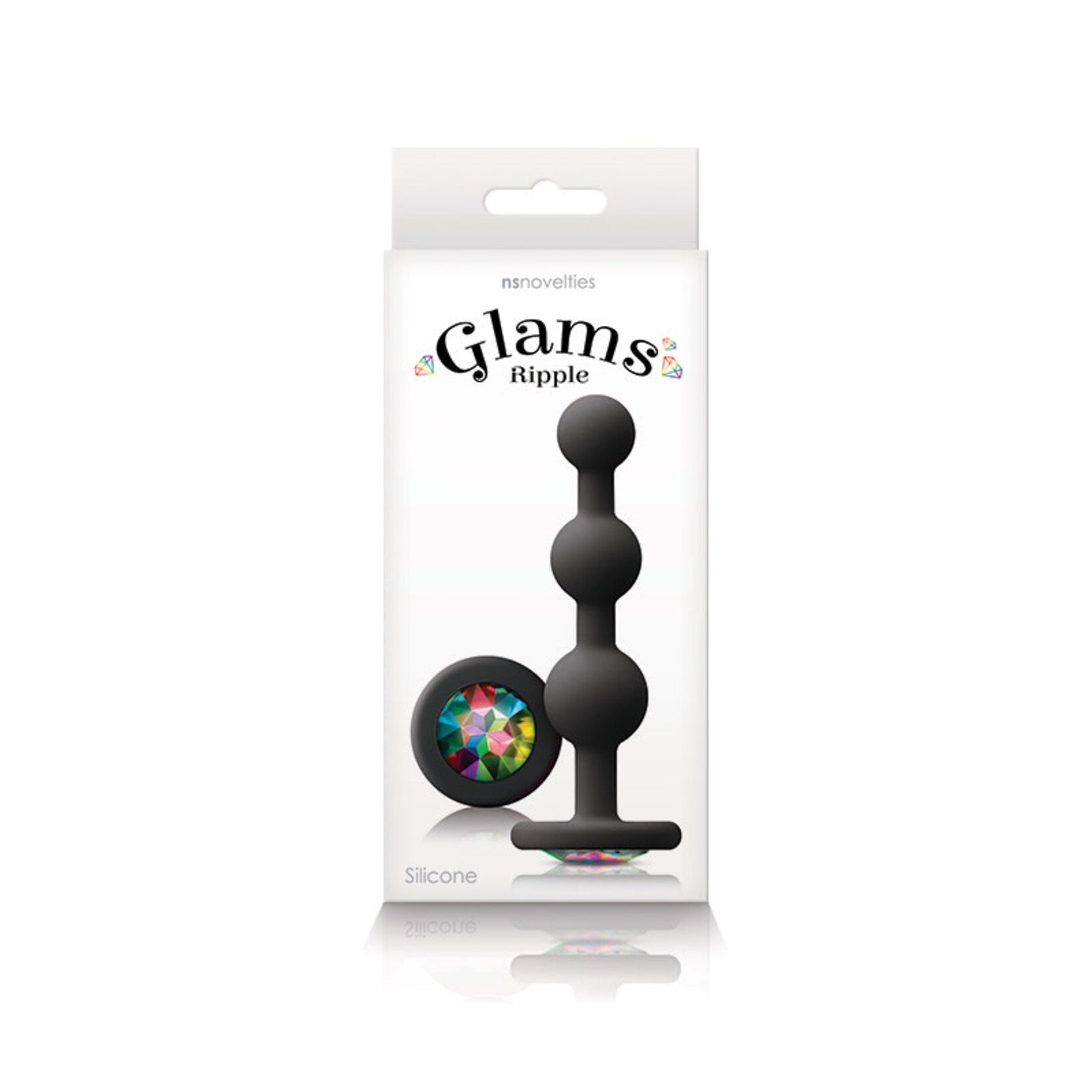 Glams Glams - Ripple Rainbow Gem - Black