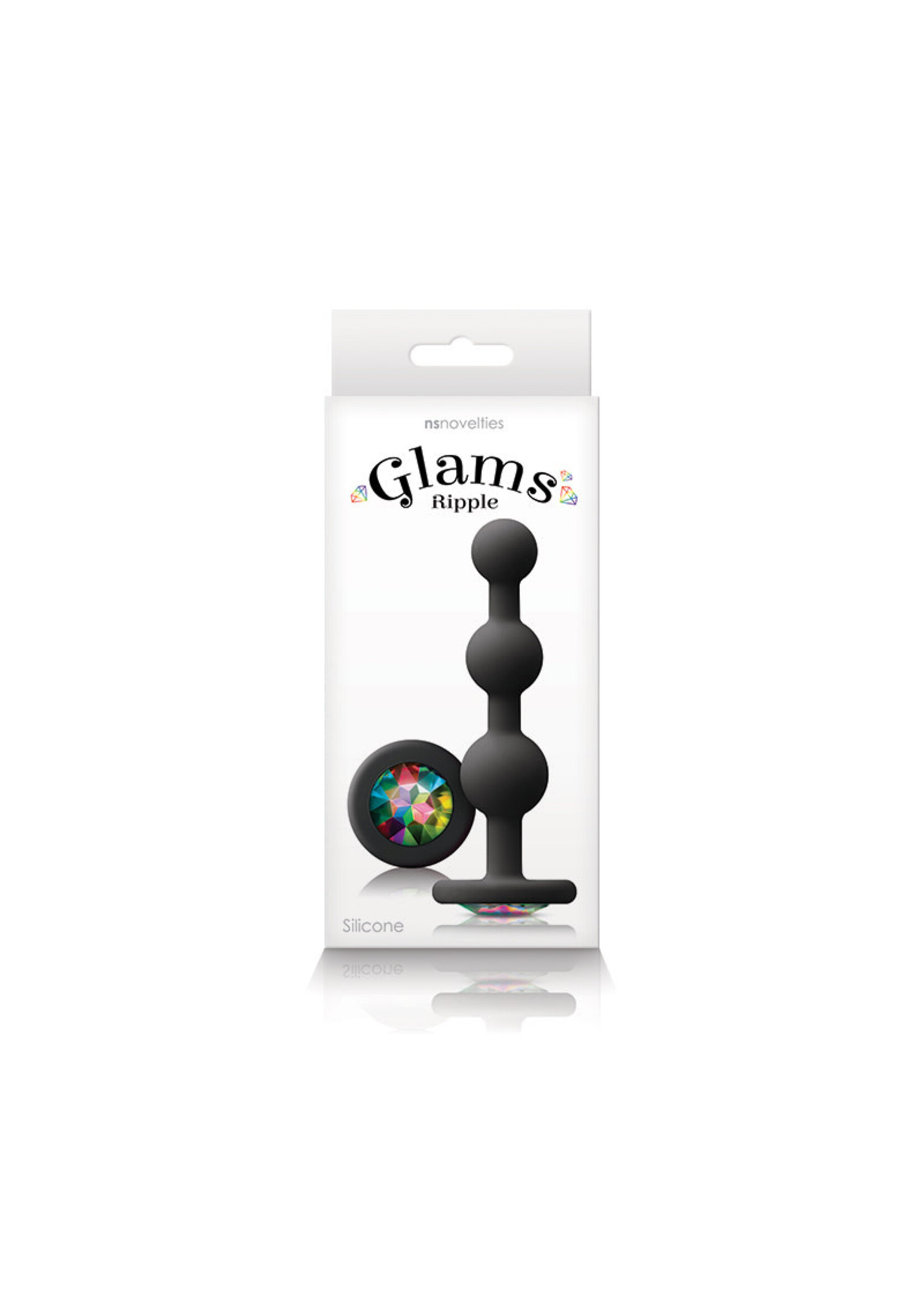 Glams Glams - Ripple Rainbow Gem - Black
