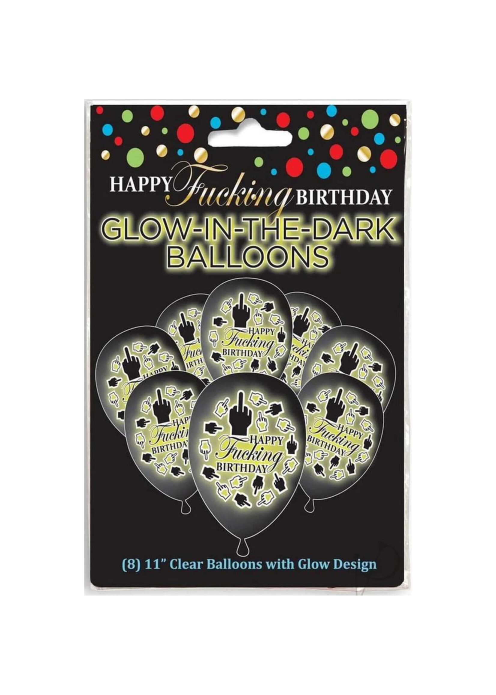 Happy Fucking Birthday Glow Balloons