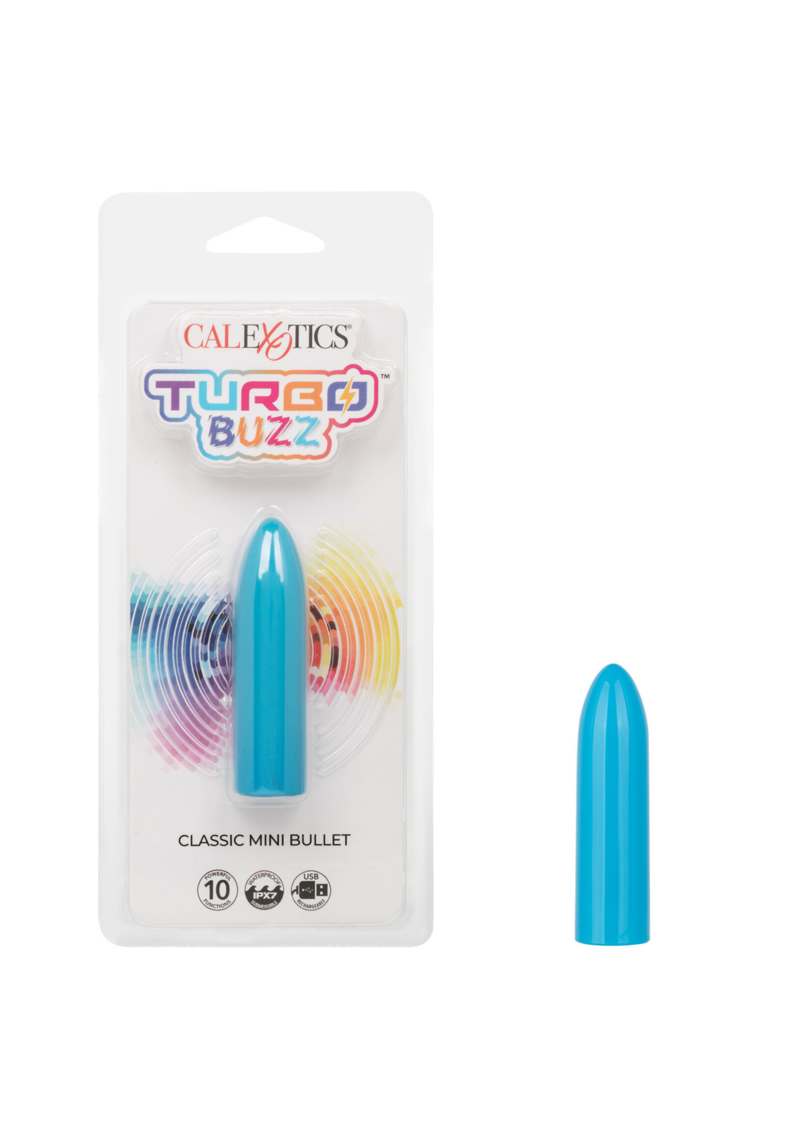 Cal Exotic Novelties Turbo Buzz Classic Mini Bullet - Blue