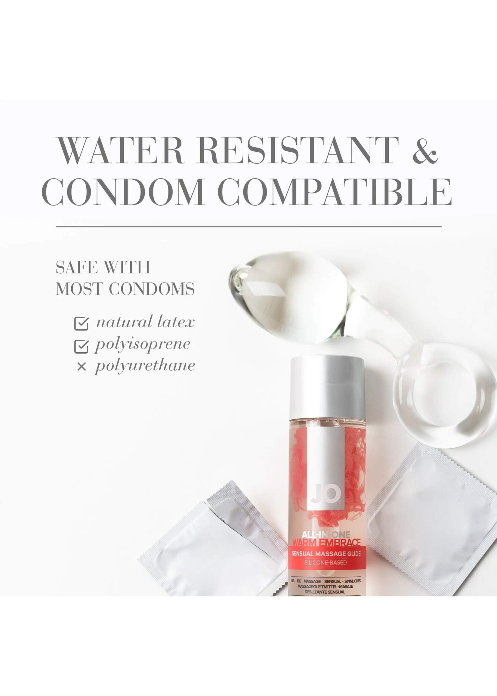 JO Naturals JO All-In-One Sensual Massage Glide Warm Embrace 4 oz