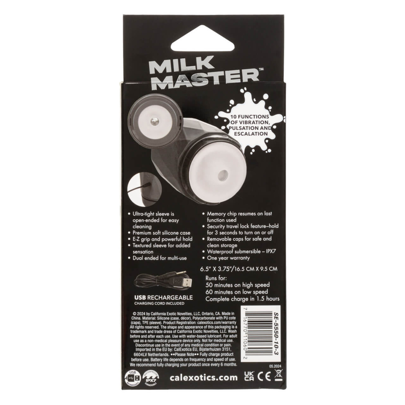Cal Exotic Novelties Milk Master - Vibro Squeeze Stroker