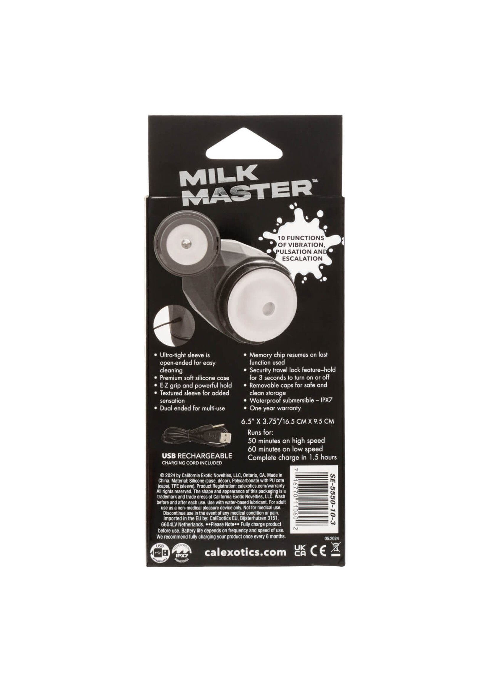 Cal Exotic Novelties Milk Master - Vibro Squeeze Stroker