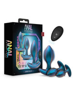 Anal Adventures Platinum Anal Adventures Matrix - Cosmos Plug Kit - Lunar Blue