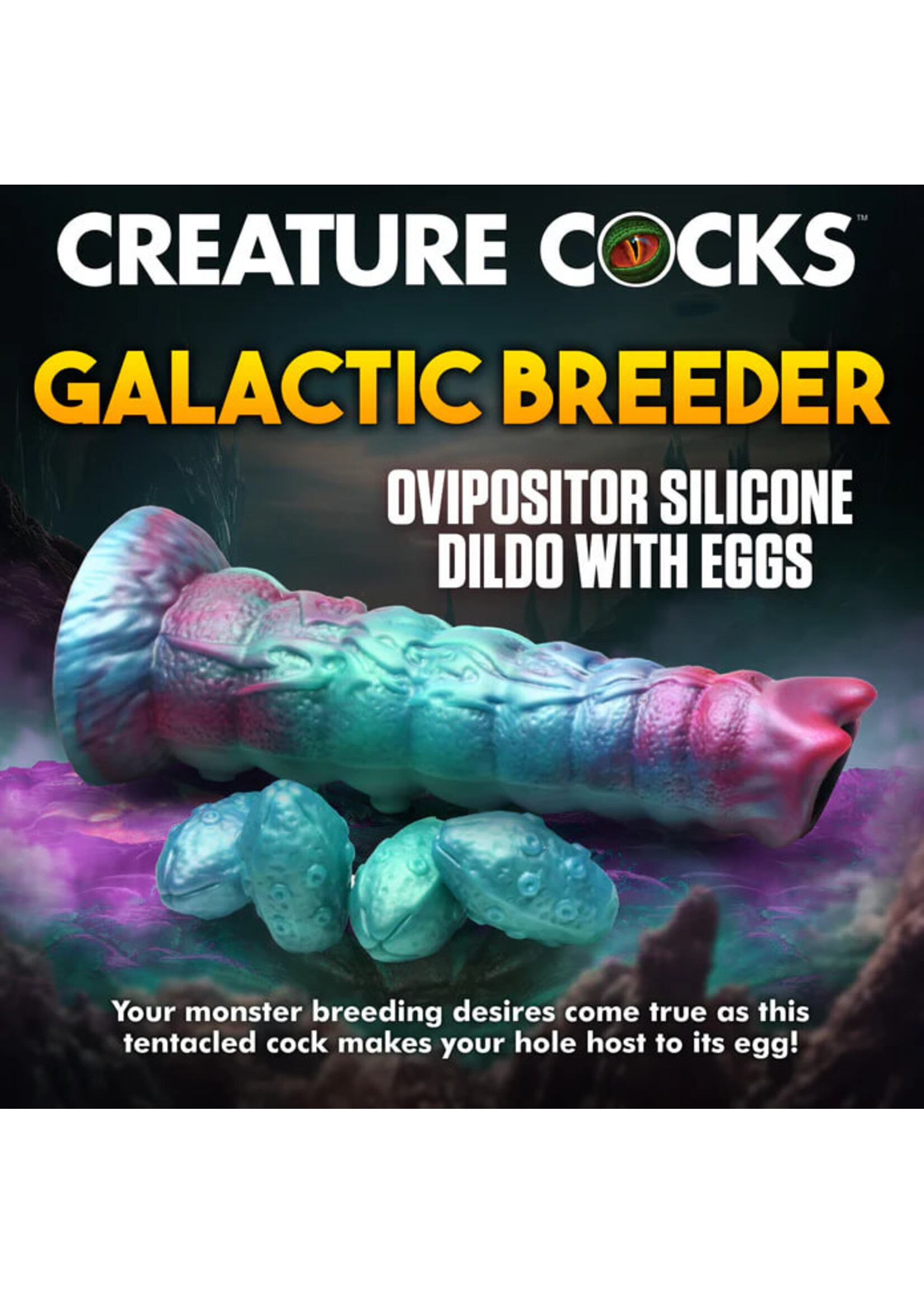 Creature Cocks Galactic Breeder Ovipositor Silicone Dildo