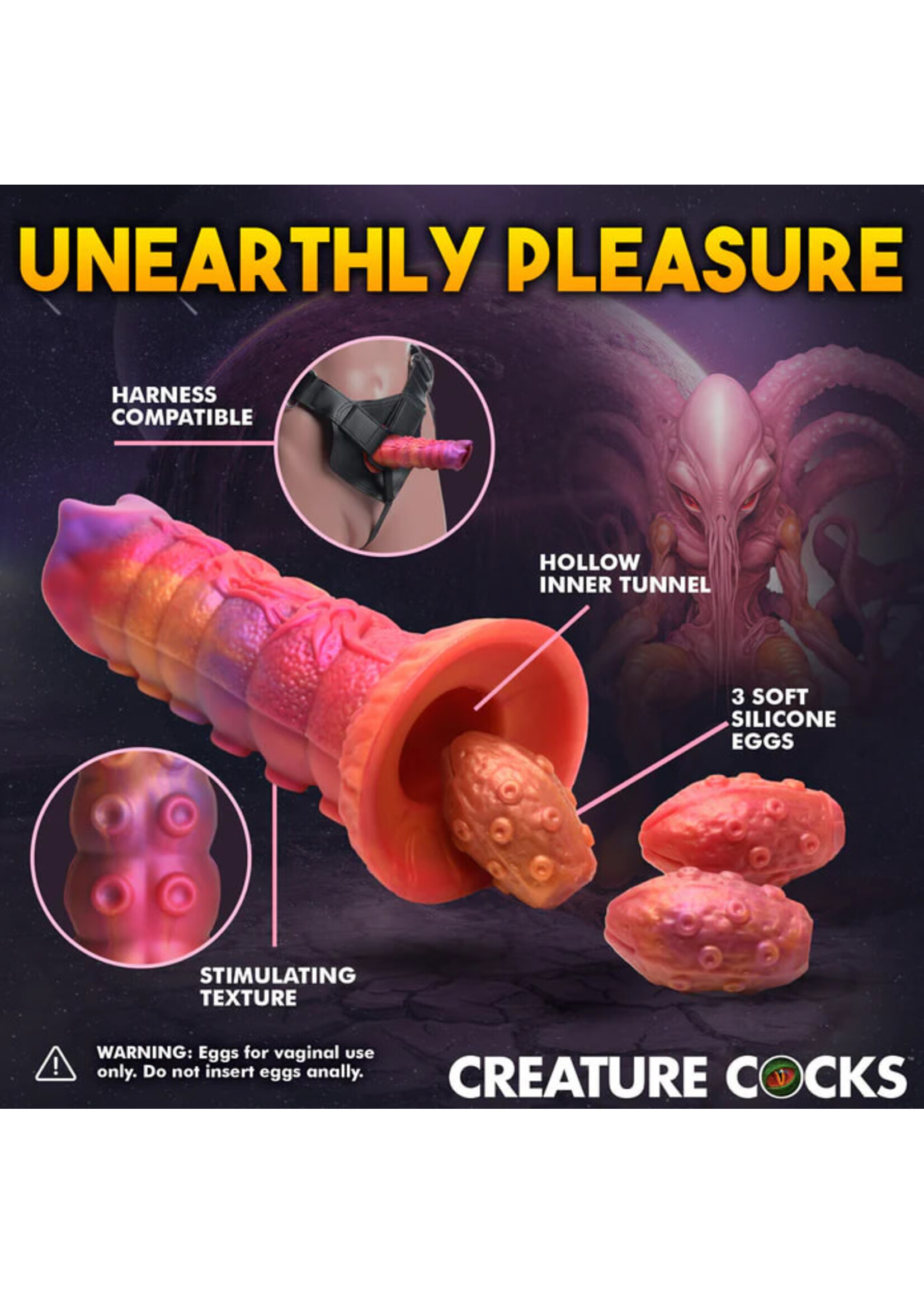 Creature Cocks Nymphoid Ovipositor Silicone Dildo