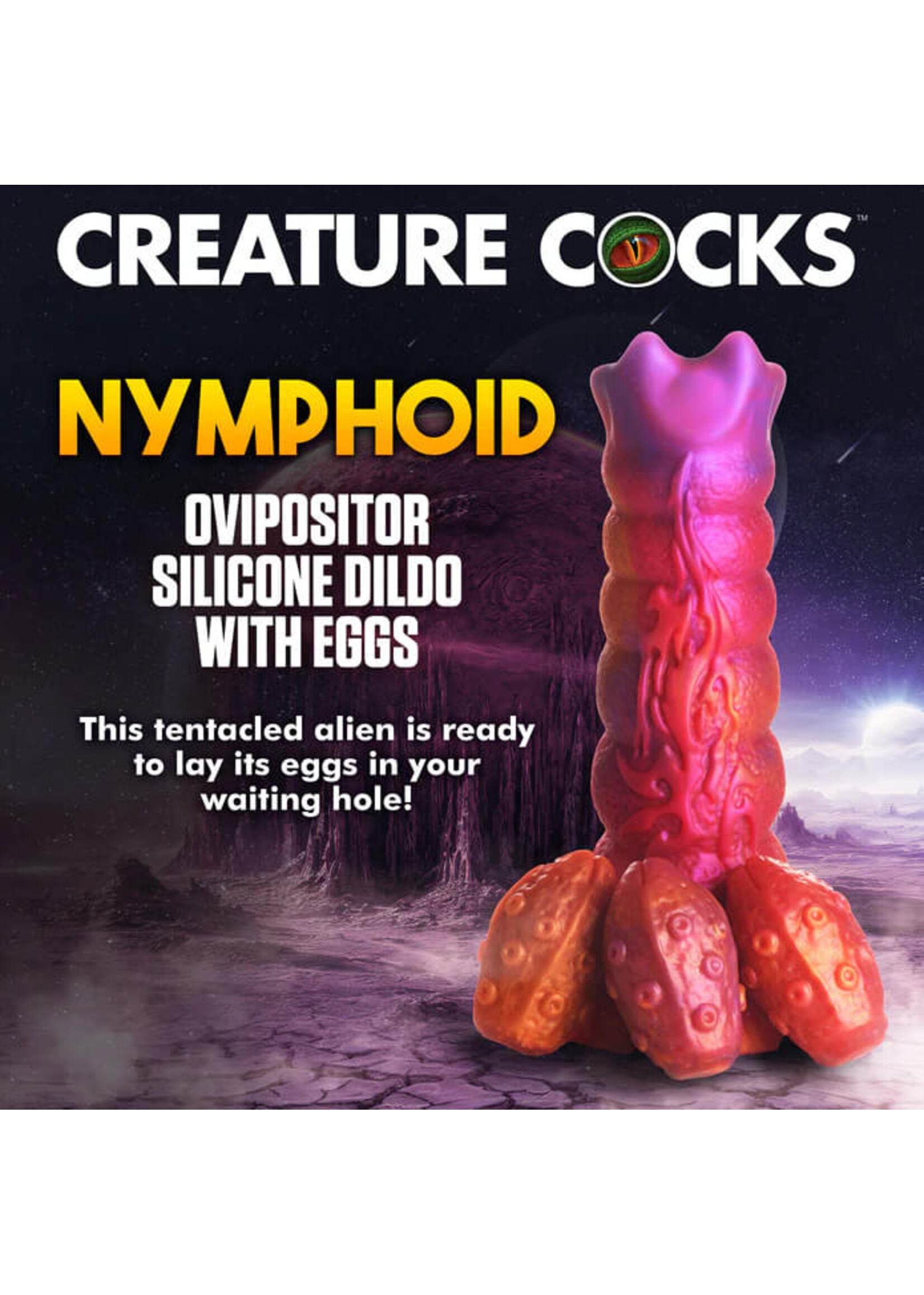Creature Cocks Nymphoid Ovipositor Silicone Dildo