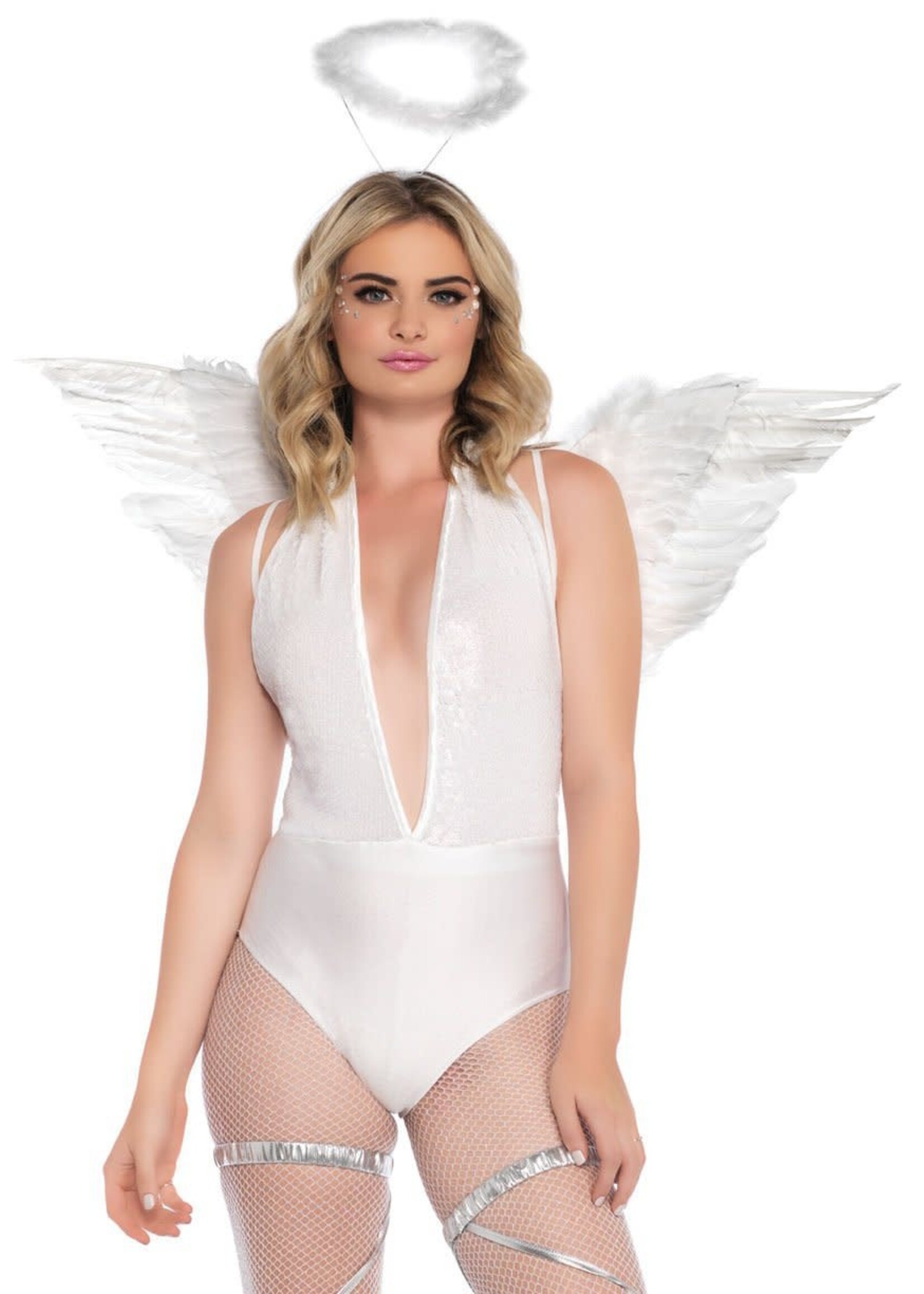 Leg Avenue Feather Angel Wings & Halo Accessory Kit