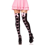 Leg Avenue Crossbone Opaque Thigh Highs