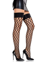 Leg Avenue Gemma Eyelet Net Thigh Highs