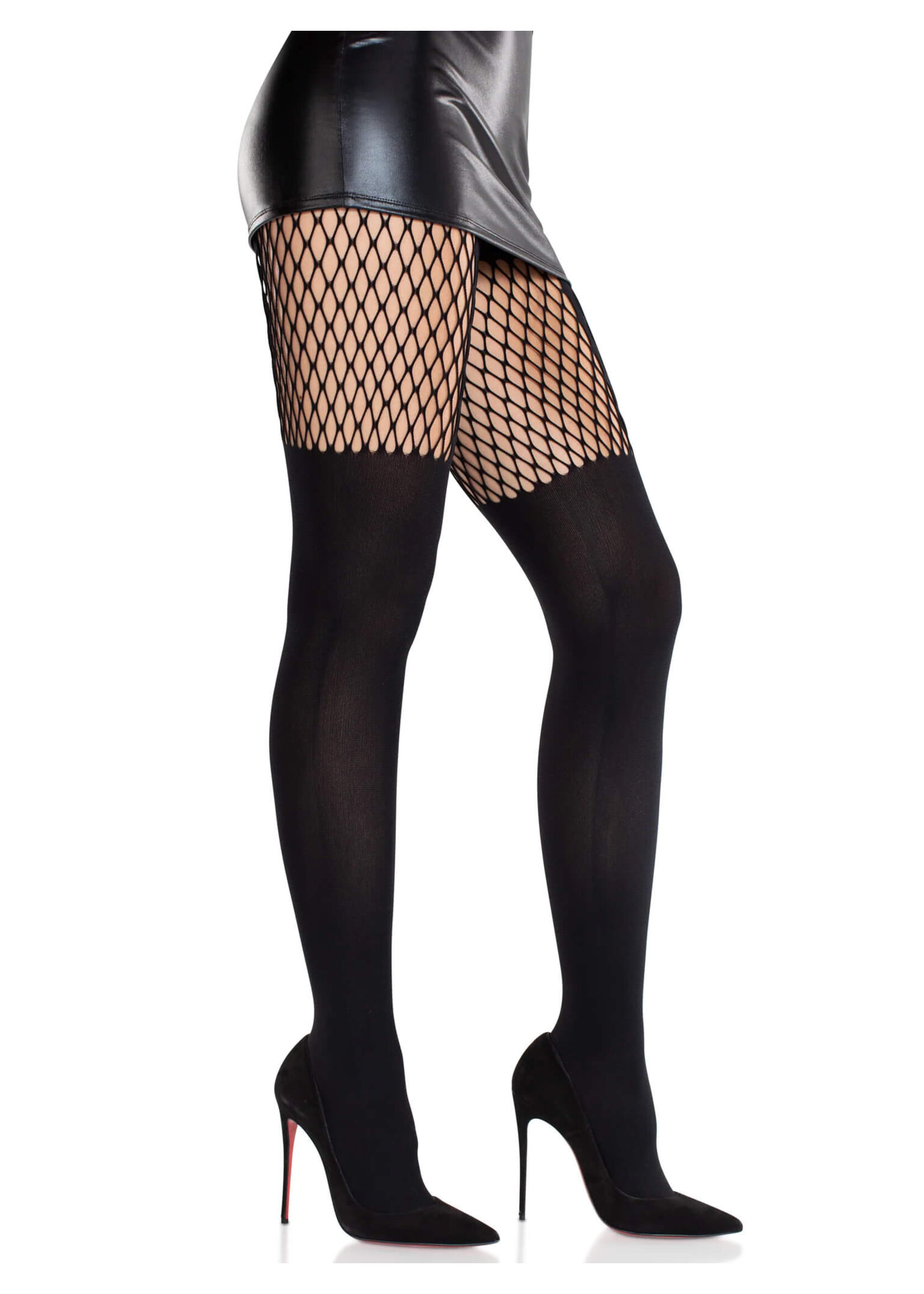 Leg Avenue Jett Garter Illusion Tights