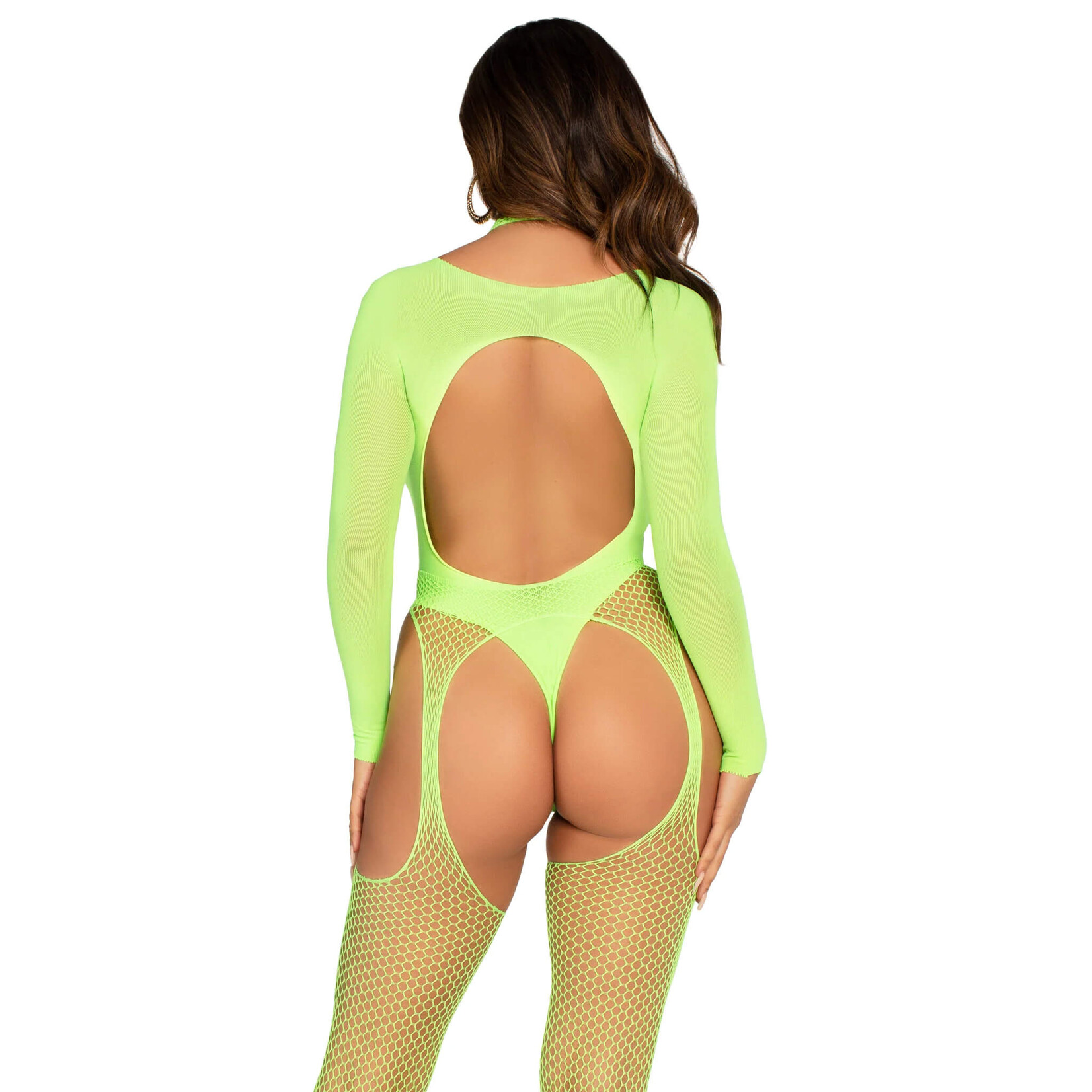 Leg Avenue Cheat Code Suspender Bodystocking and Teddy Set